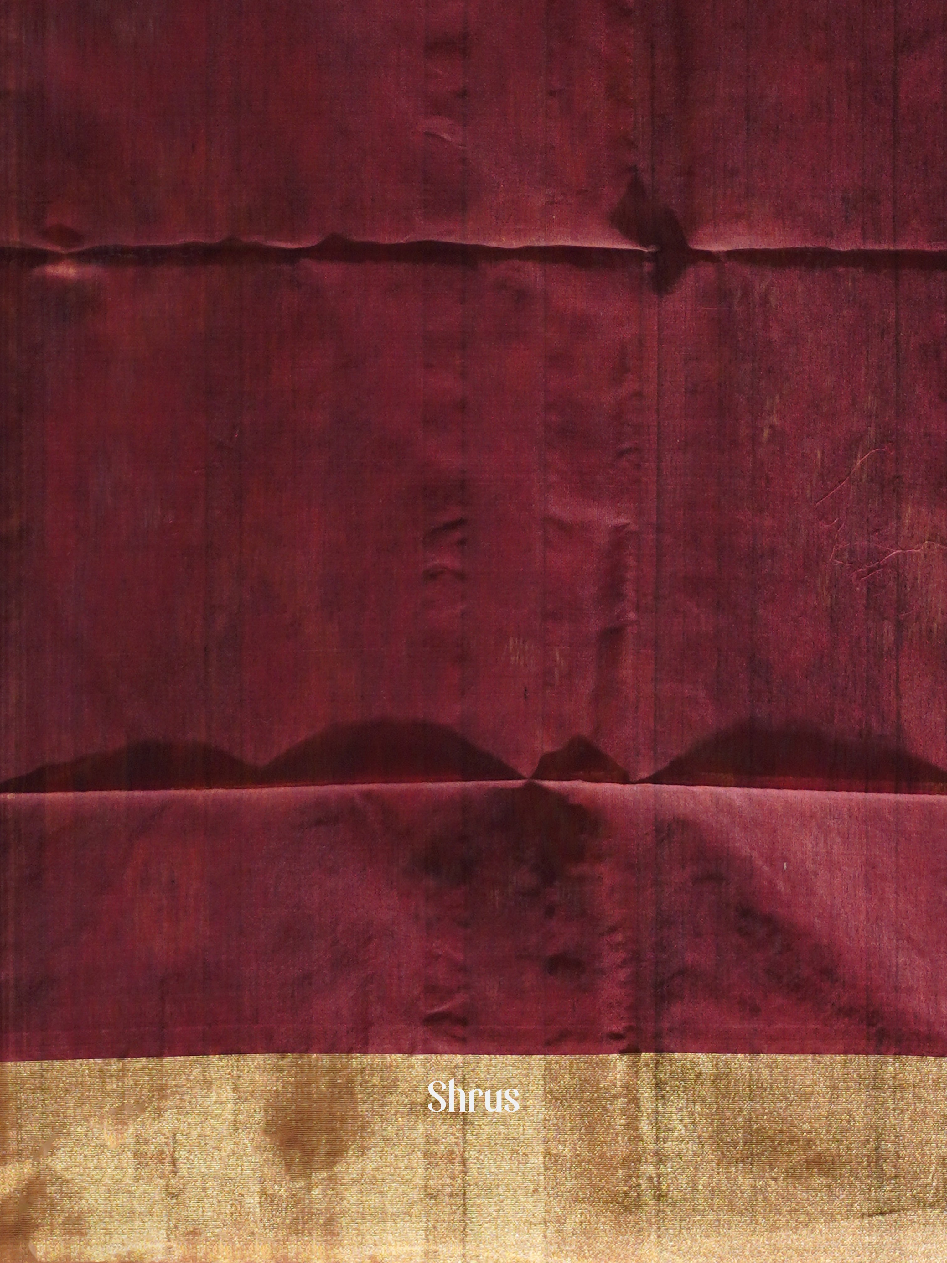 Blue & Wine - Pochampally sico Saree - Shop on ShrusEternity.com