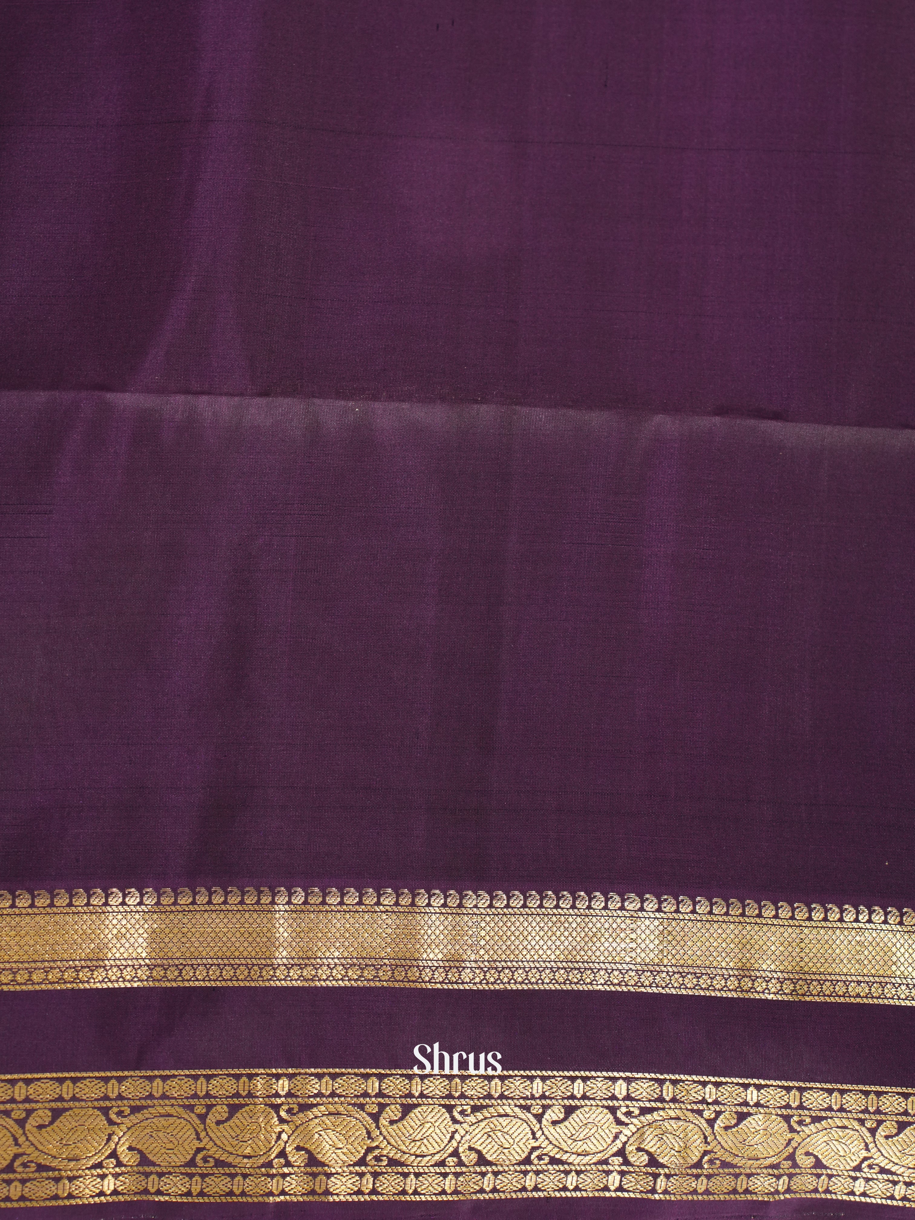 Green & Purple - Soft Silk Saree
