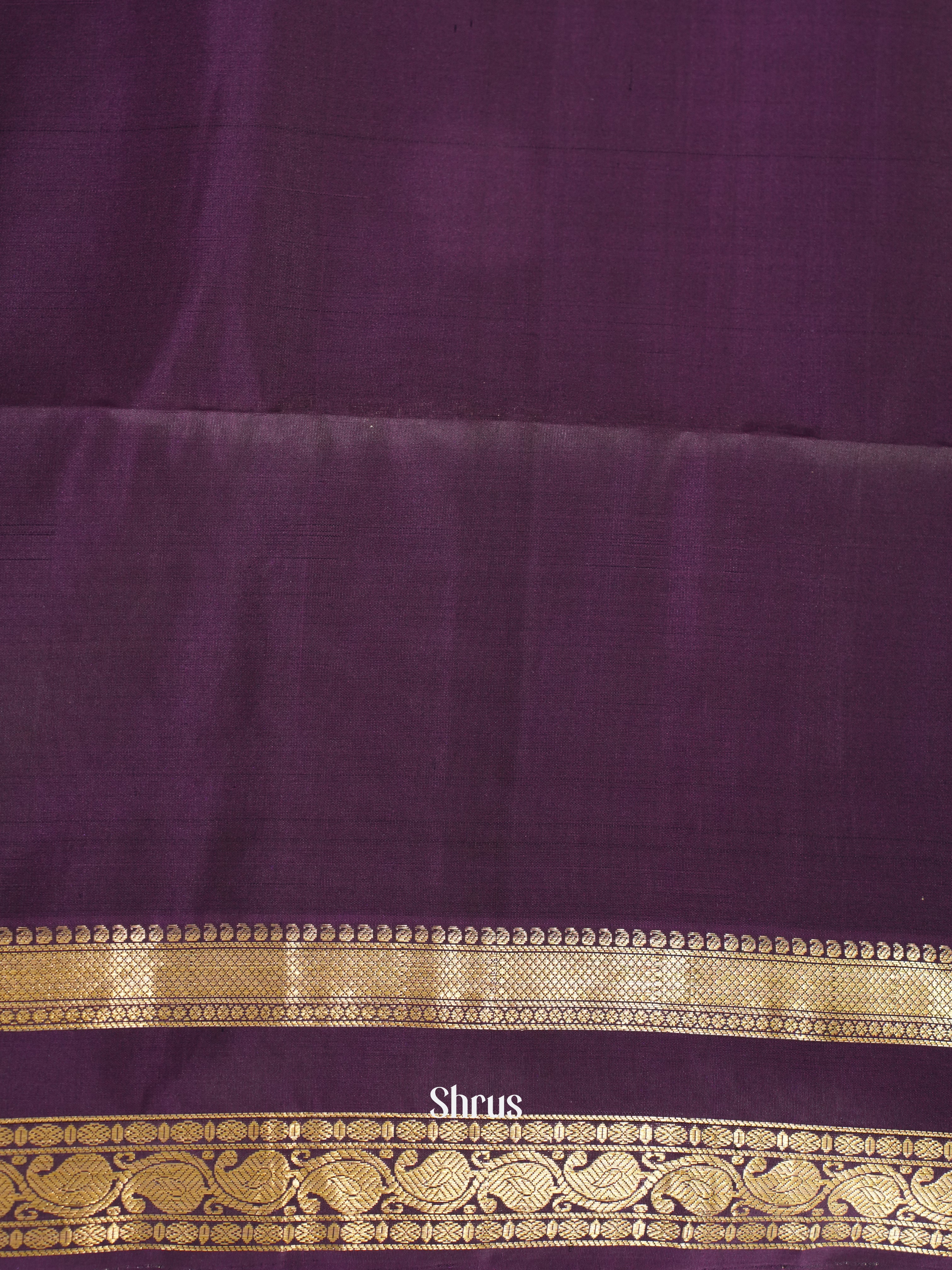 Green & Purple - Soft Silk Saree - Shop on ShrusEternity.com