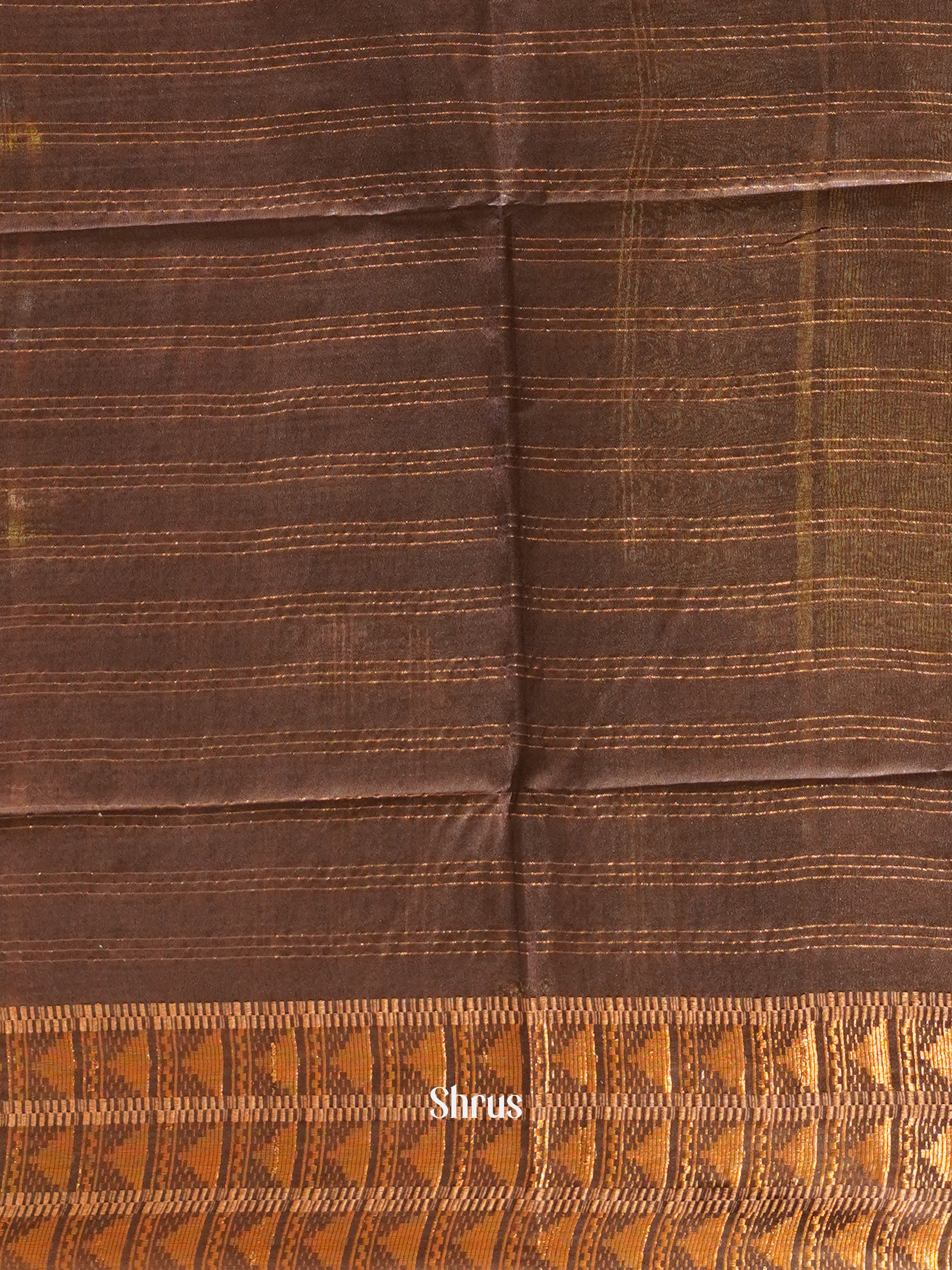 Brown - Shibori Saree - Shop on ShrusEternity.com