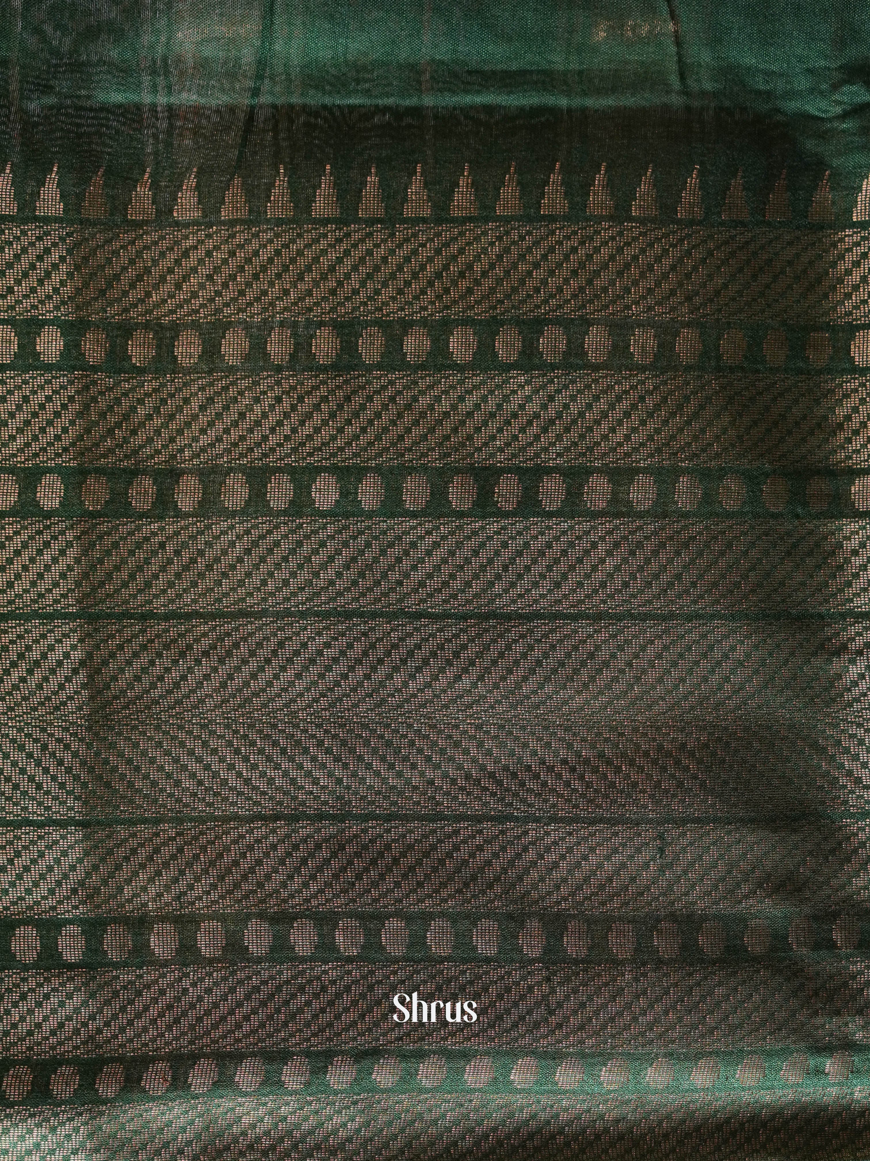 Green(Single Tone) - Semi Tussar Saree