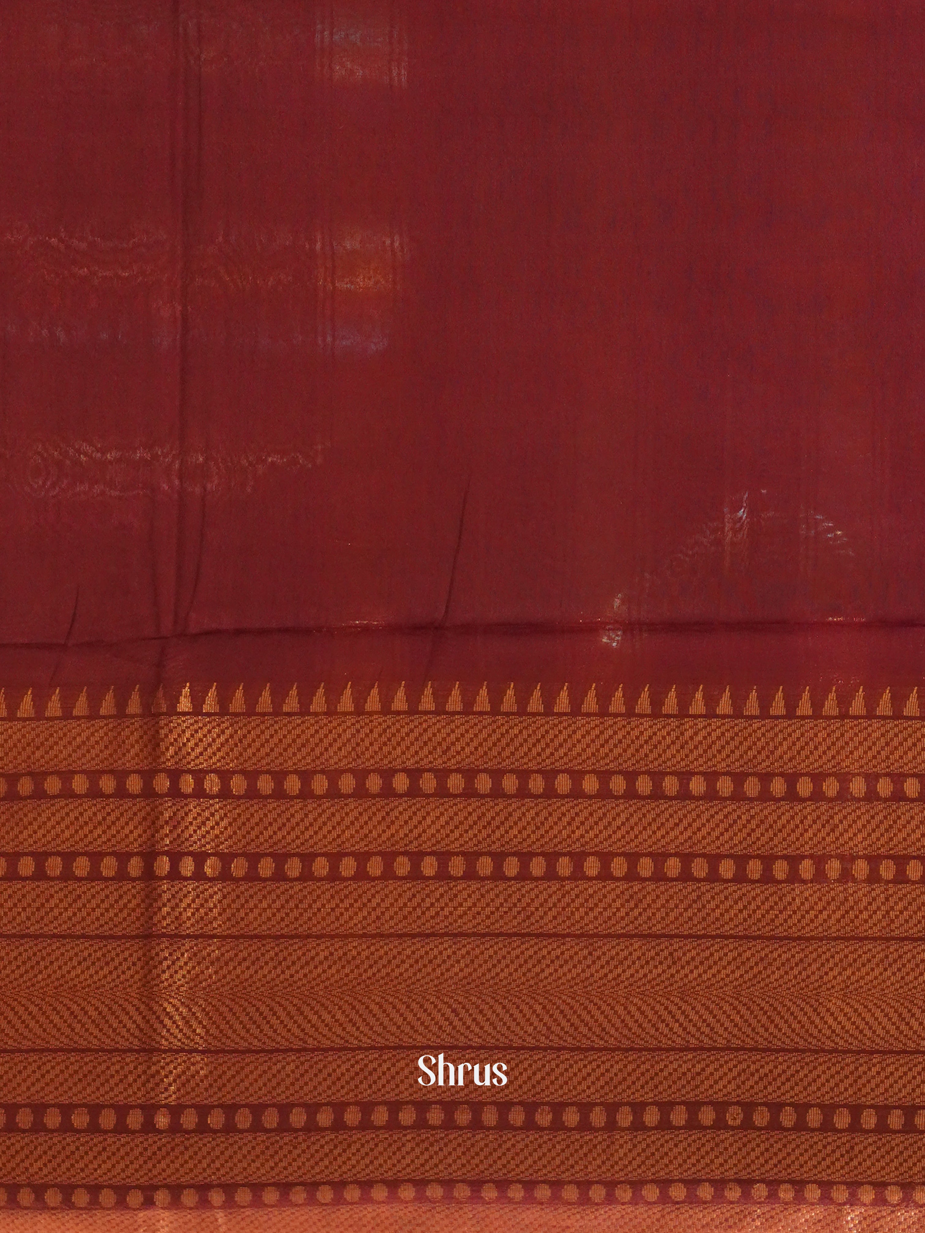 Maroon(Single Tone) - Semi Tussar Saree