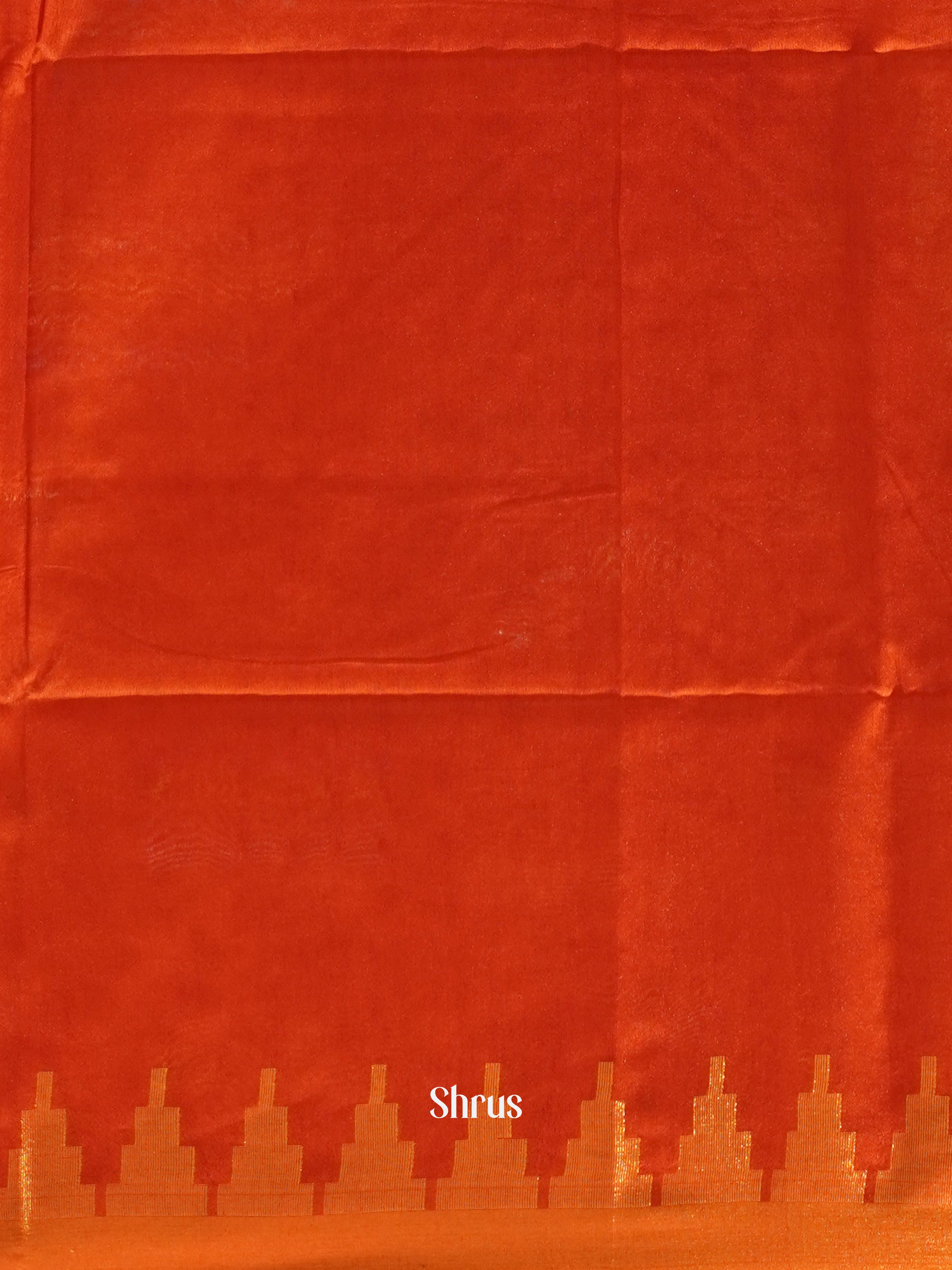 Red(Single Tone) - Semi Tussar Saree