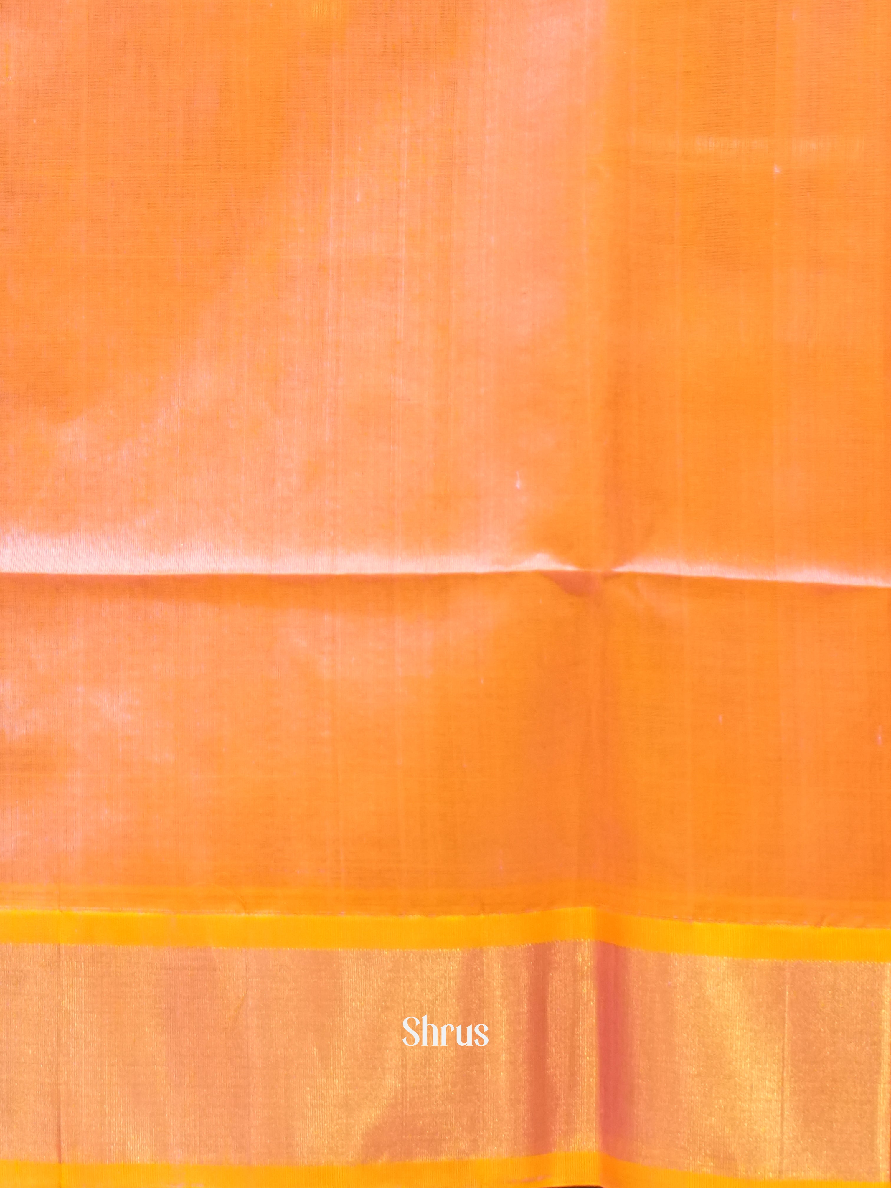 Maroon & Peach - Silk Cotton Saree - Shop on ShrusEternity.com