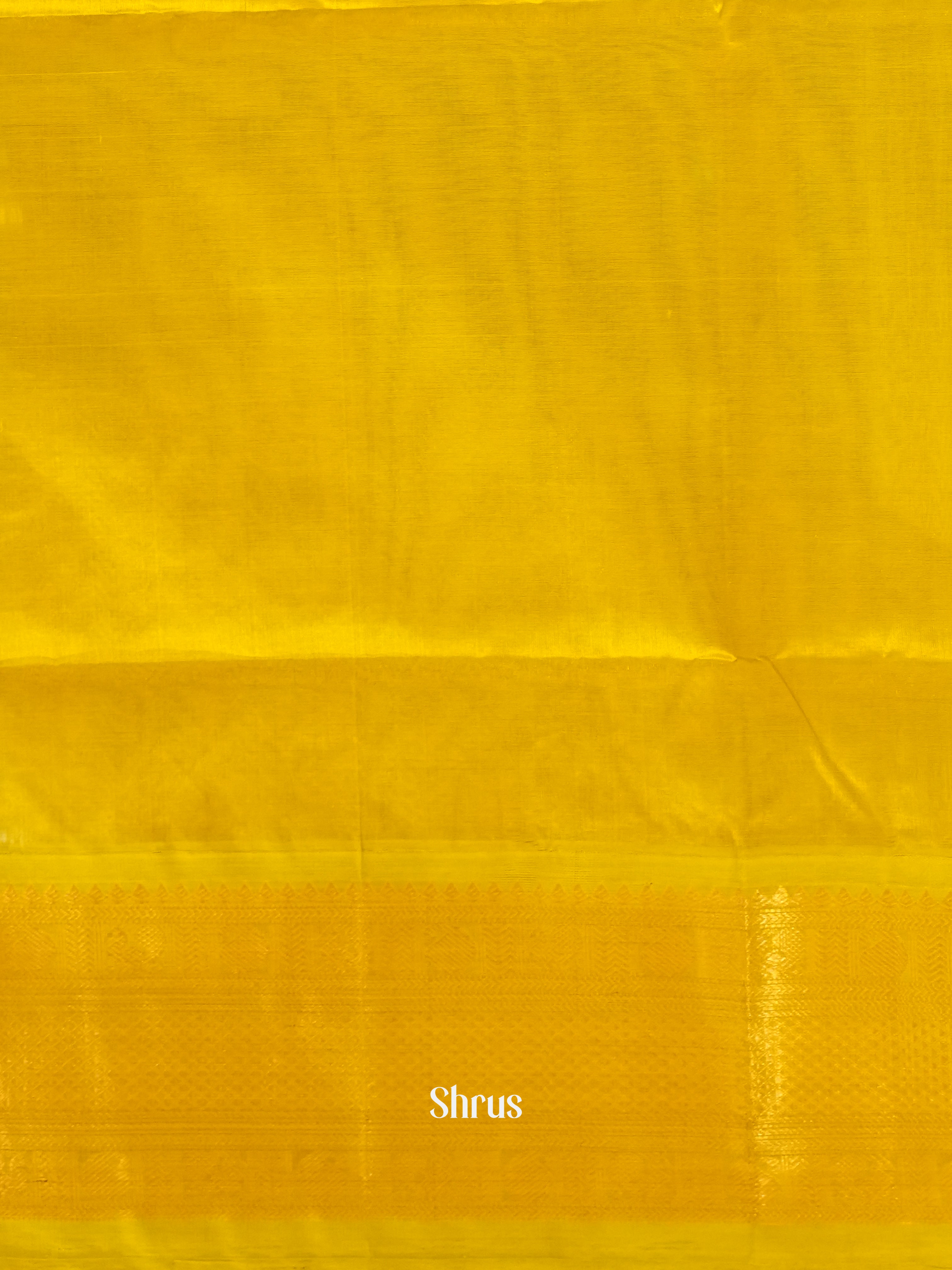 Violet & Yellow - Silk Cotton Saree - Shop on ShrusEternity.com