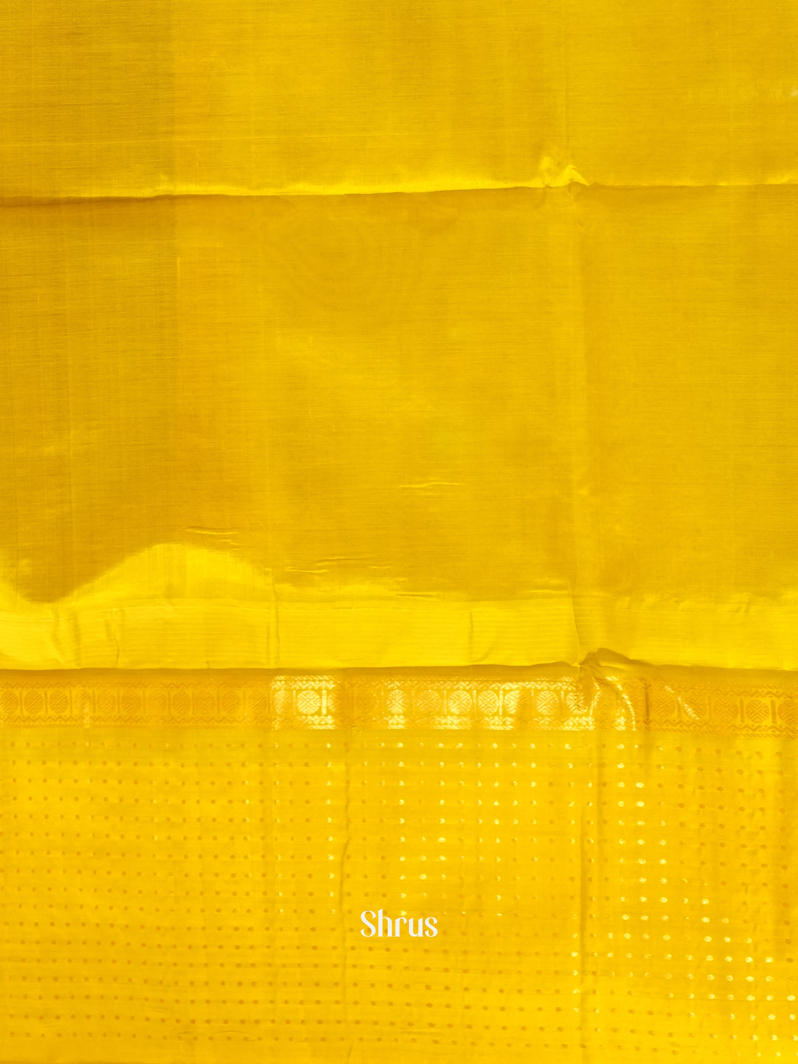 Violet & Yellow - Silk Cotton Saree - Shop on ShrusEternity.com