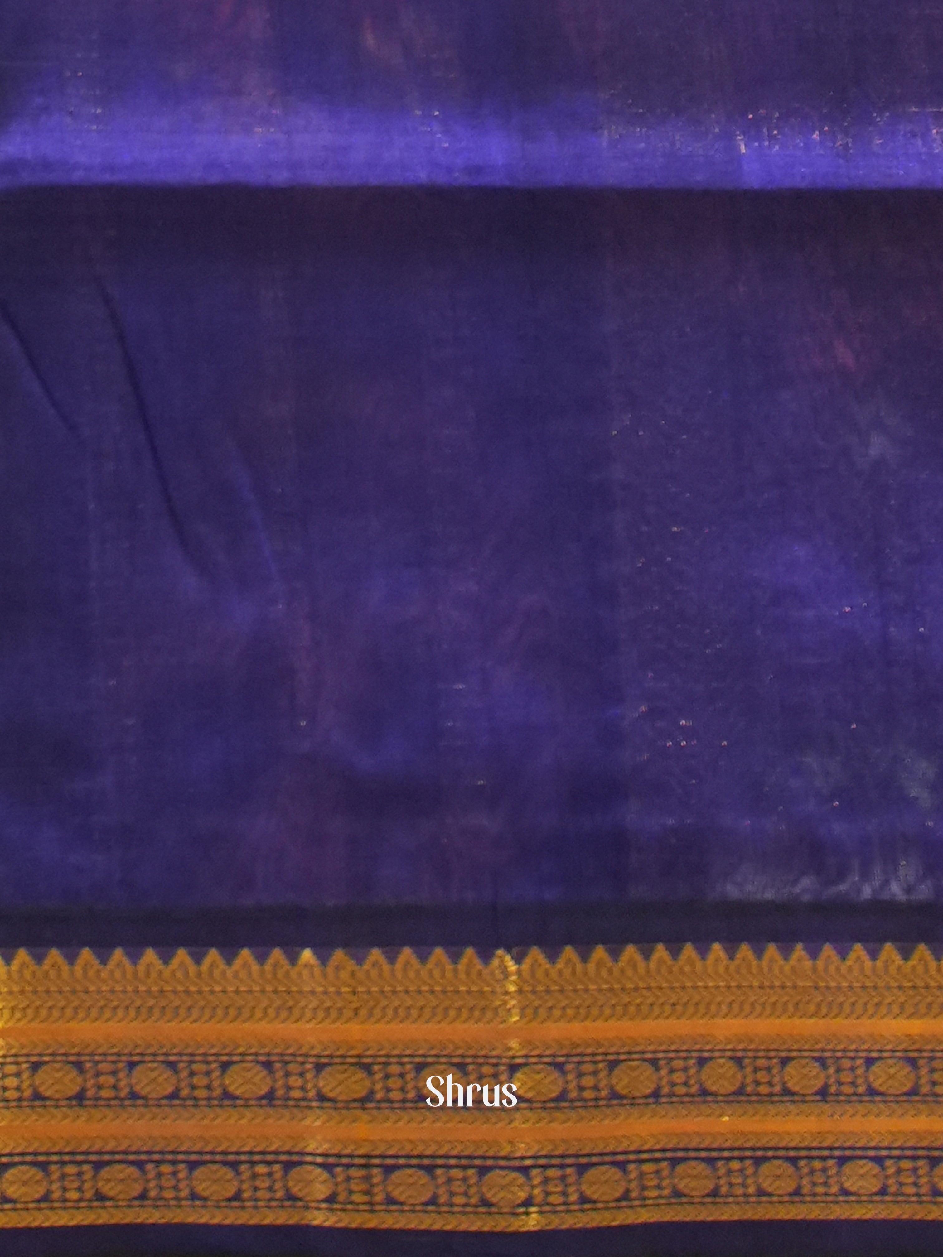 Green & Blue - Silk Cotton Saree - Shop on ShrusEternity.com