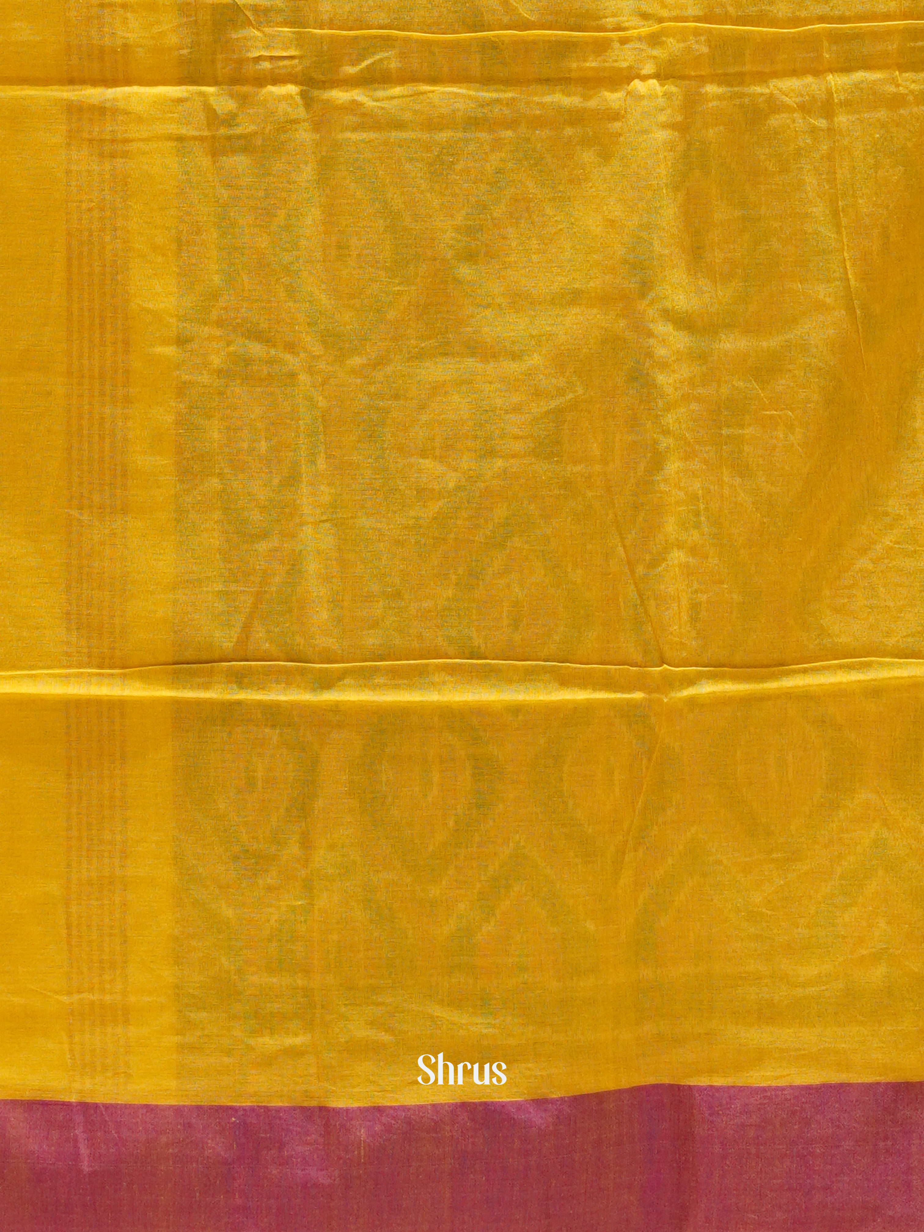 Yellow & Pink - Bengal cotton Saree - Shop on ShrusEternity.com