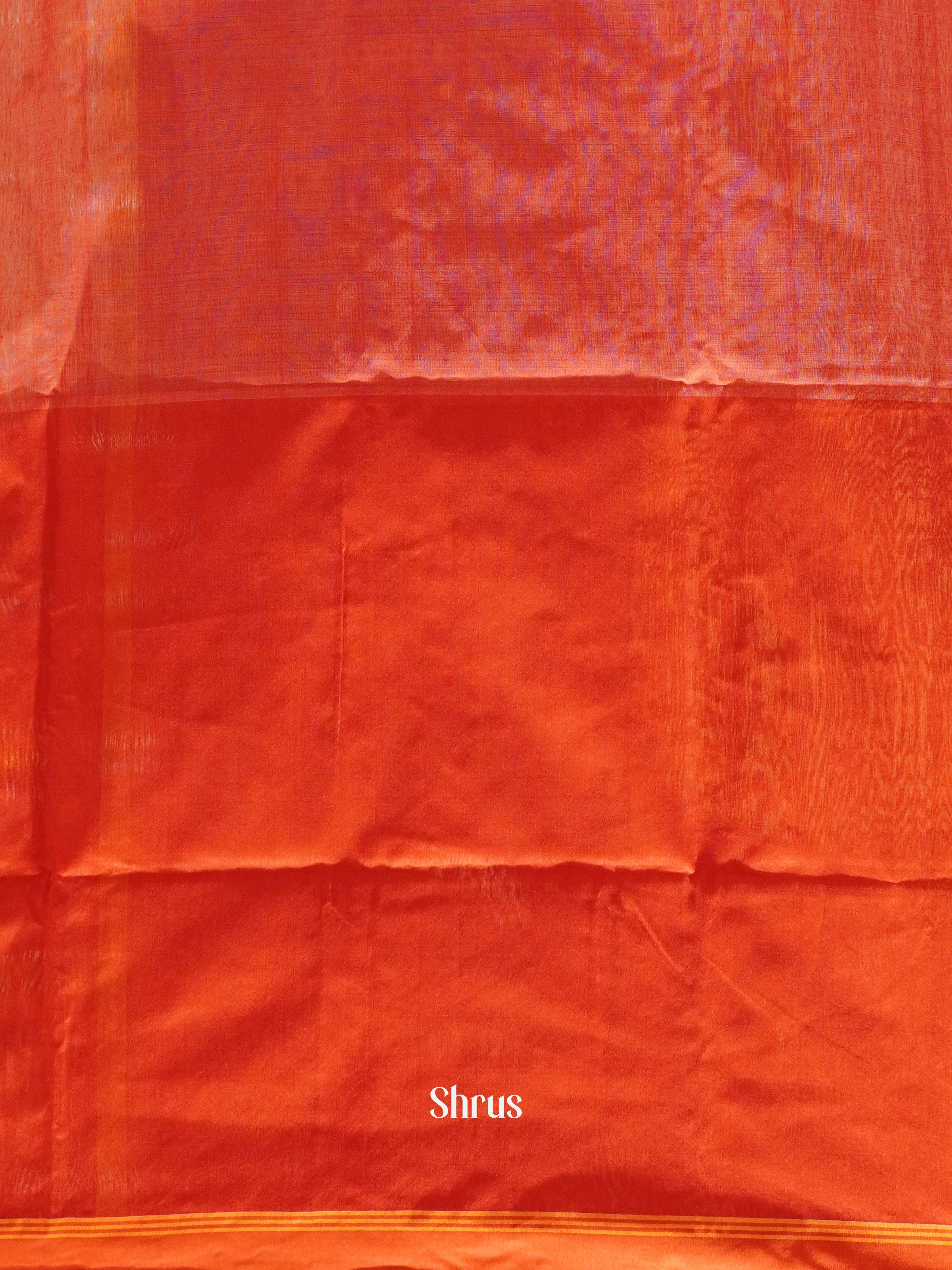 Cream & Red - Bengal cotton Saree - Shop on ShrusEternity.com