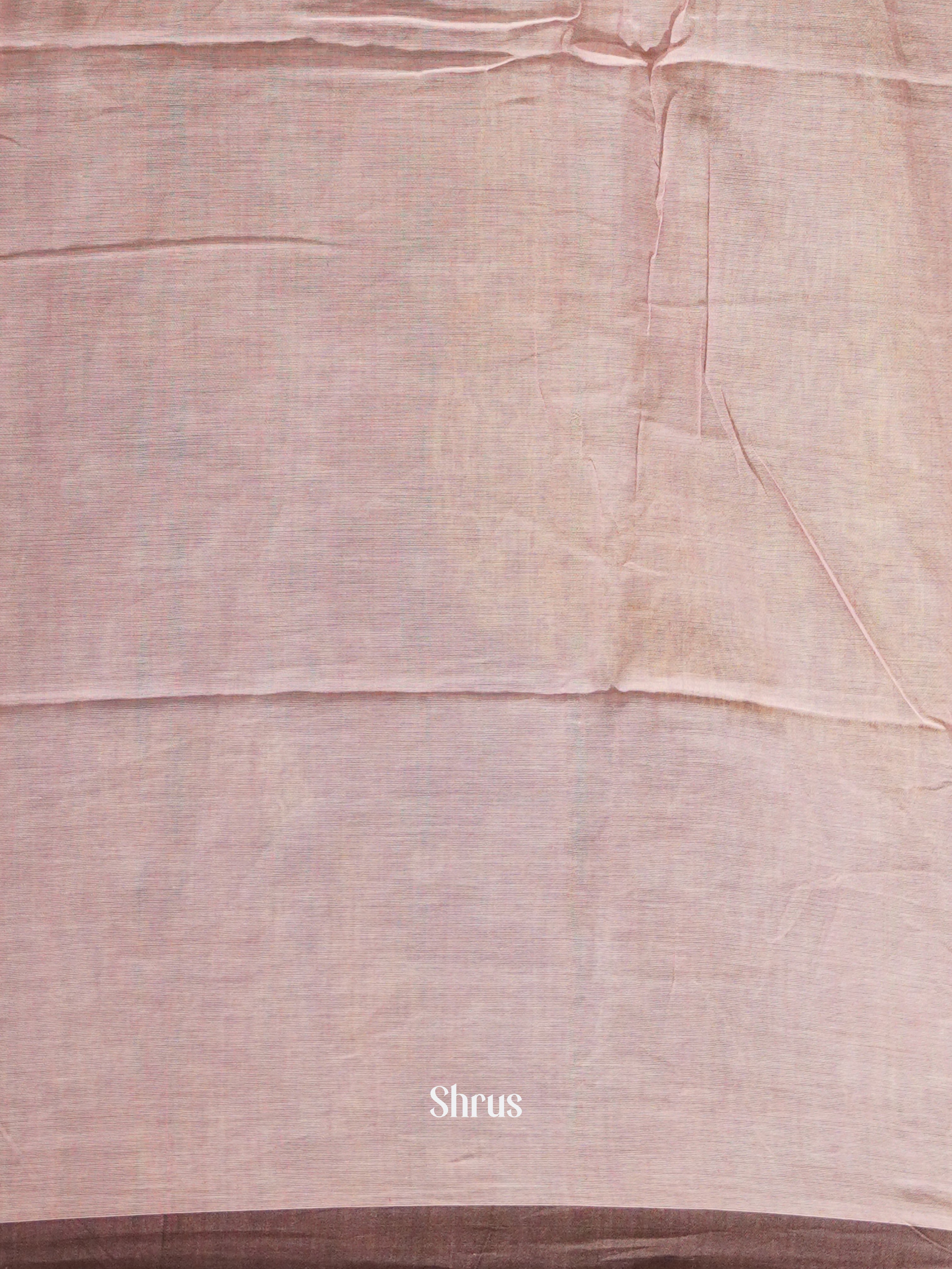 Pink & Grey - Semi Ikkat saree - Shop on ShrusEternity.com