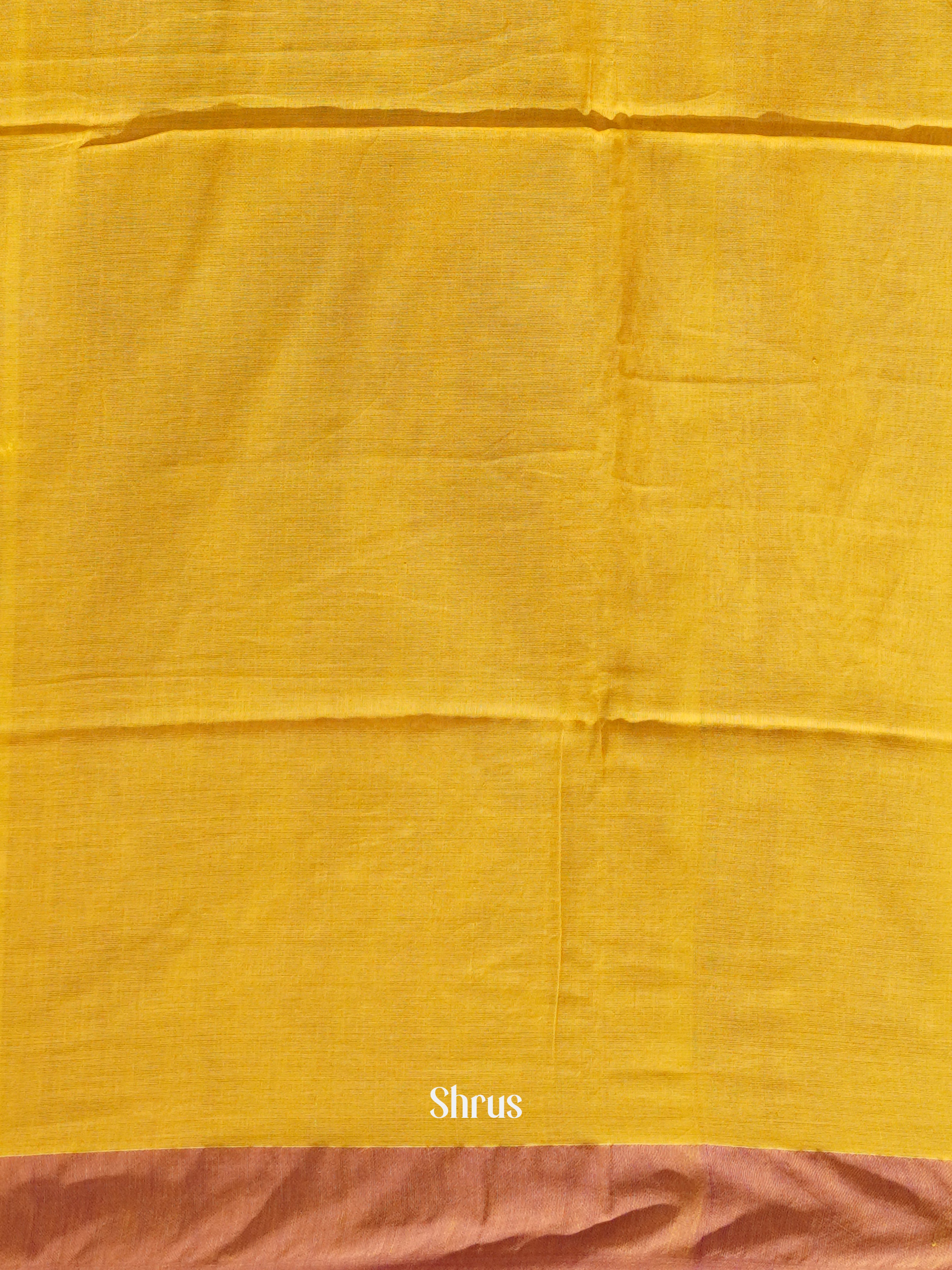 Yellow & Pink - Semi Ikkat saree - Shop on ShrusEternity.com