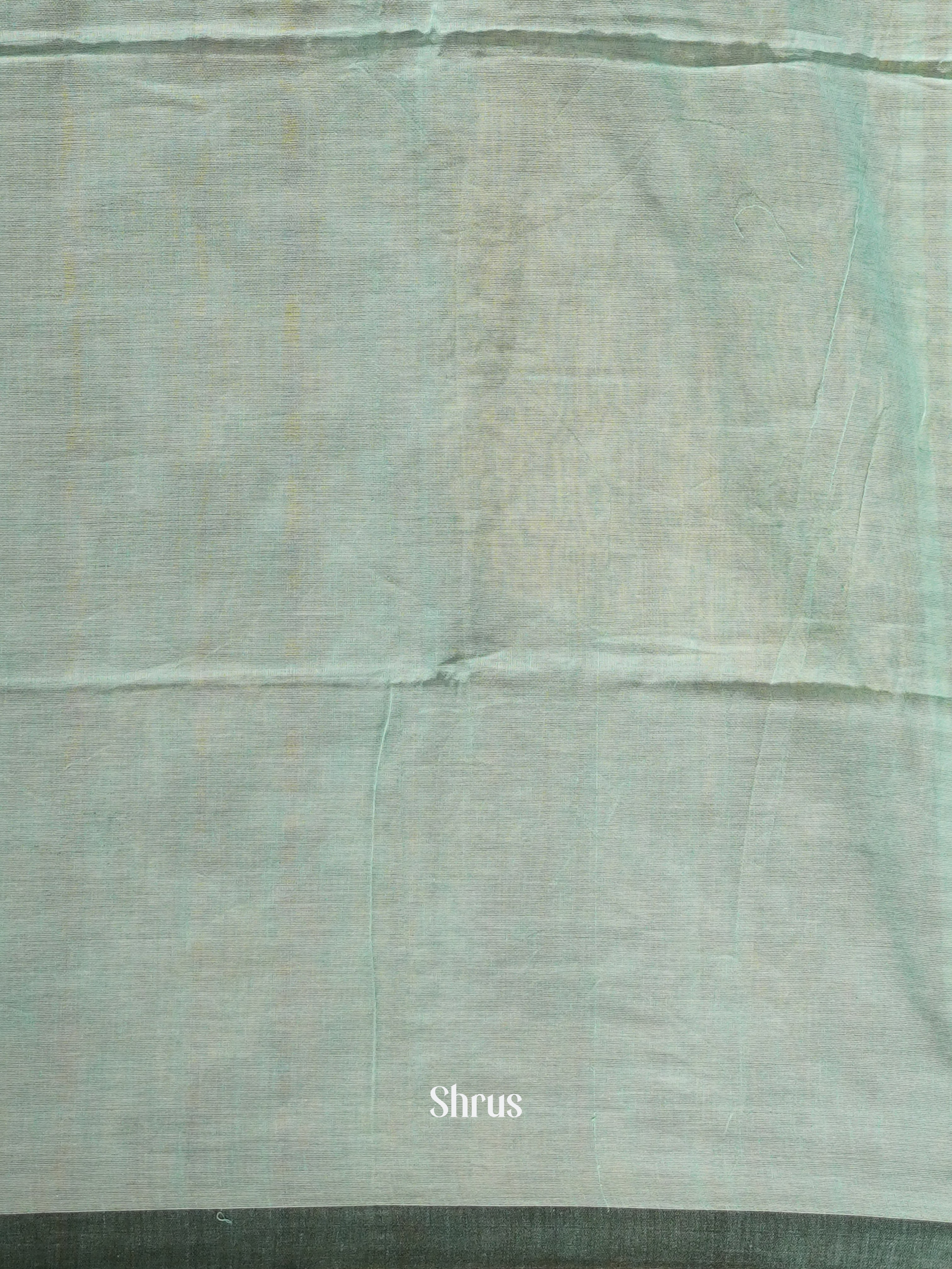 Ice Green  & Grey  - Semi Ikkat saree - Shop on ShrusEternity.com