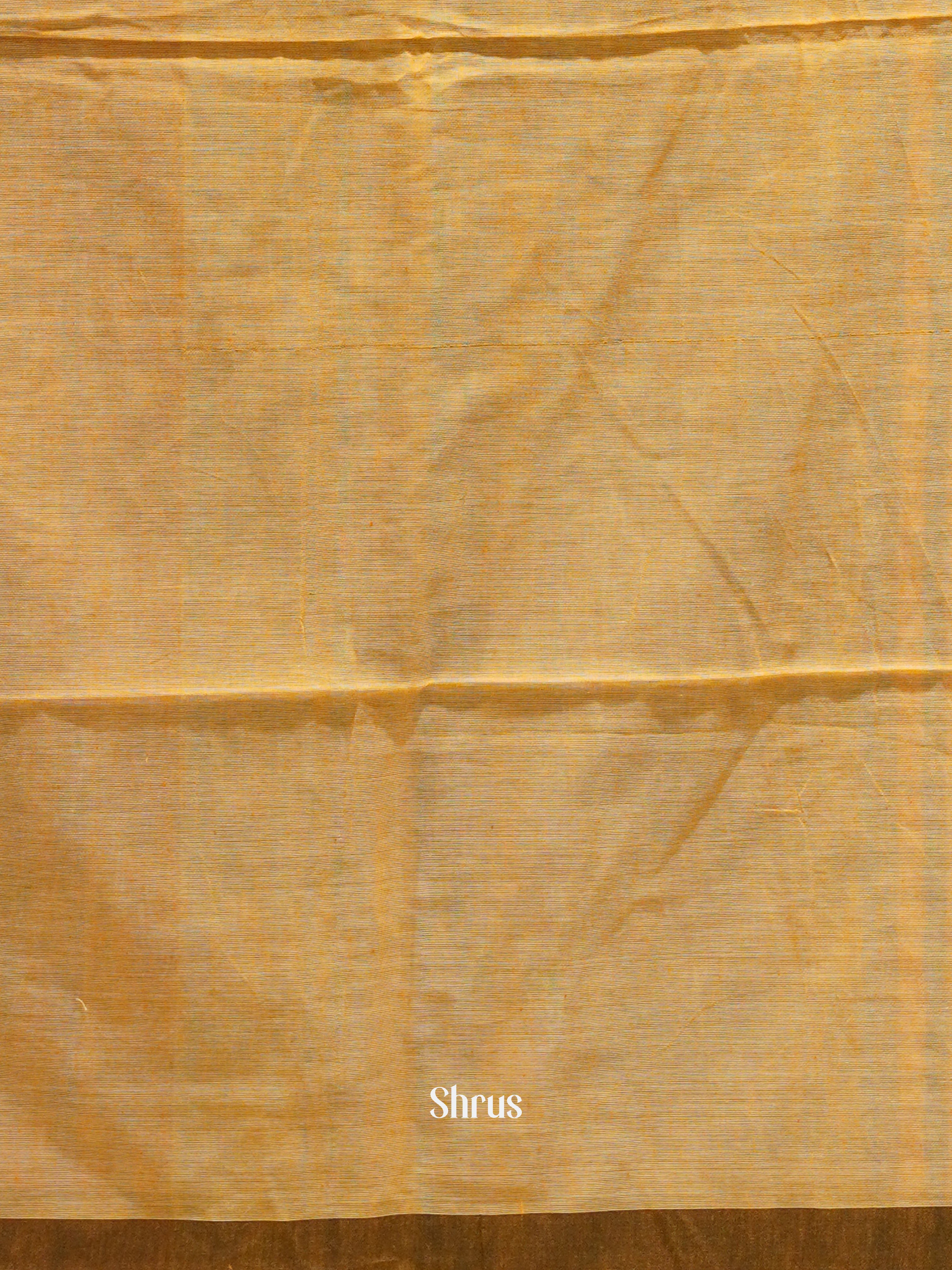 Pale Orange & Grey - Semi Ikkat saree - Shop on ShrusEternity.com