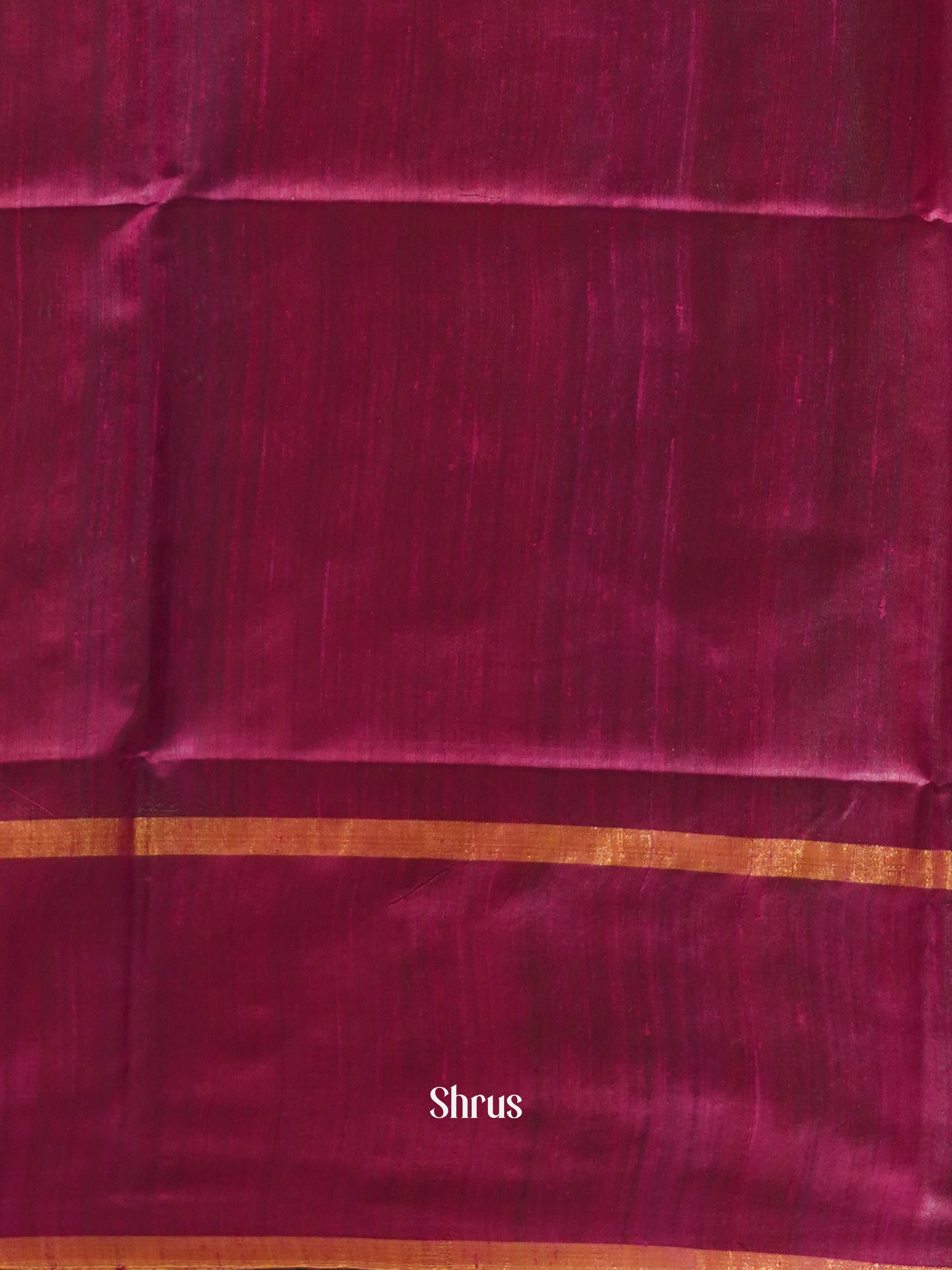 Green & Majenta - Raw Silk Saree - Shop on ShrusEternity.com