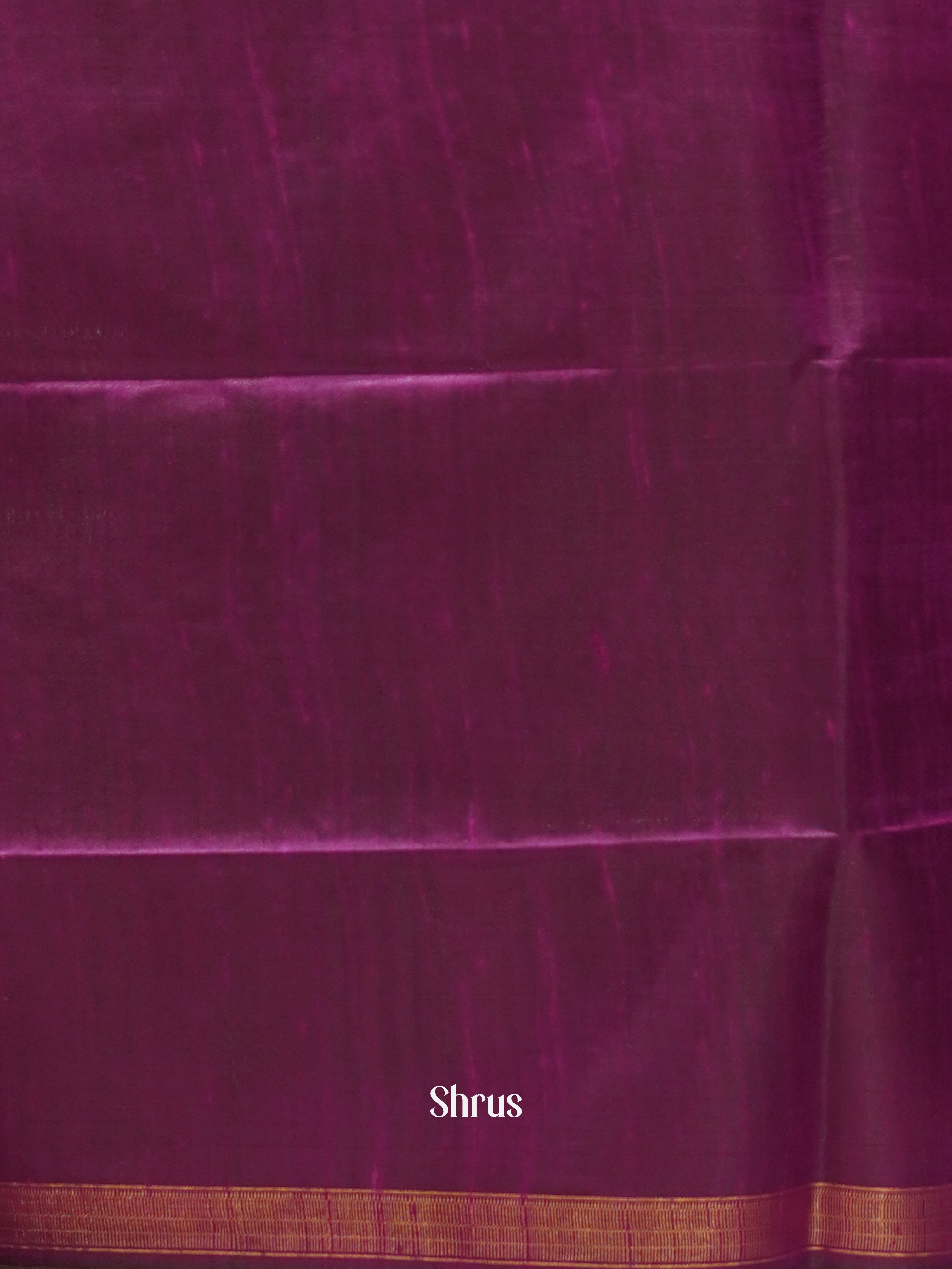 Grey & Purple - Raw Silk Saree