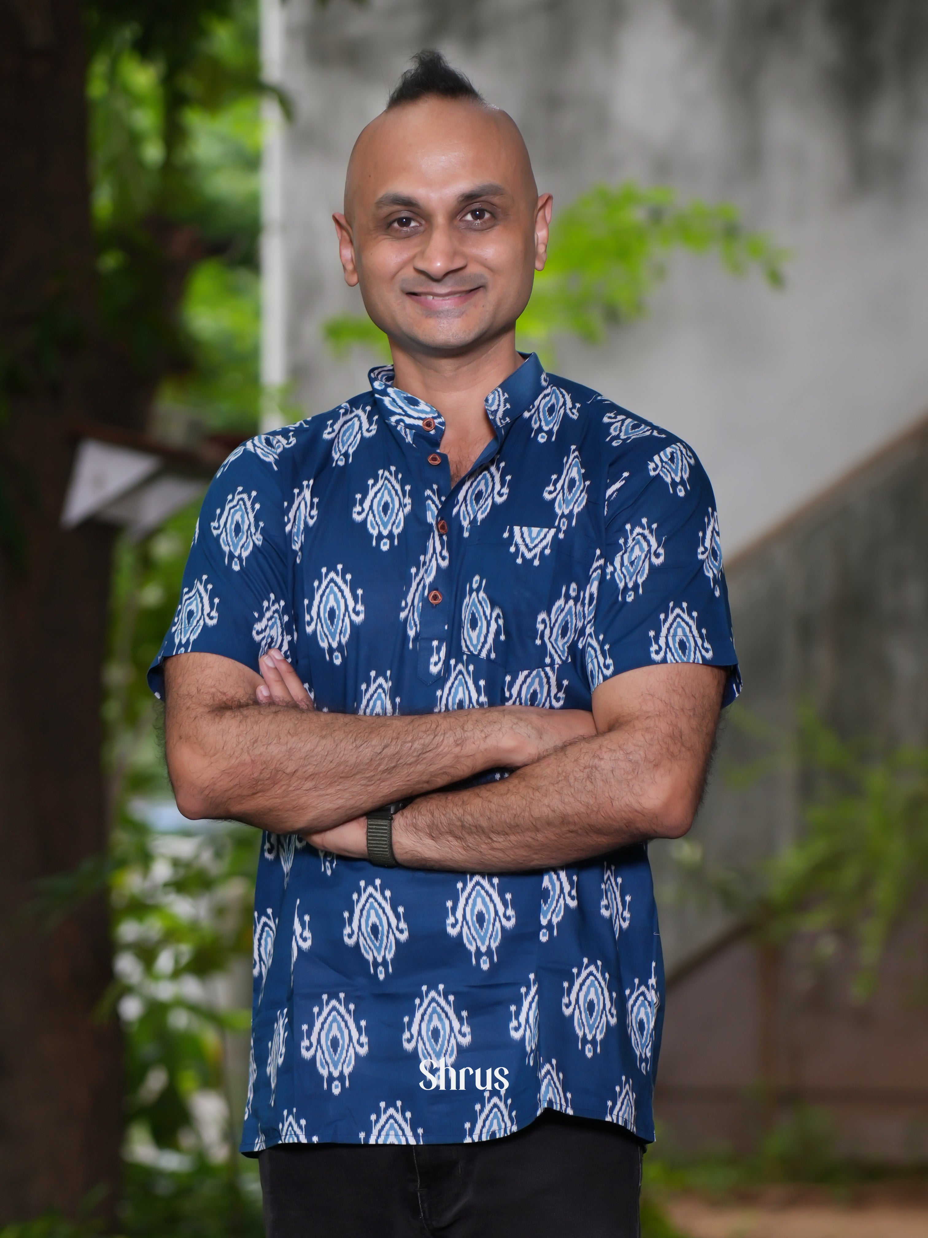 Blue - Readymade Mens Kurta