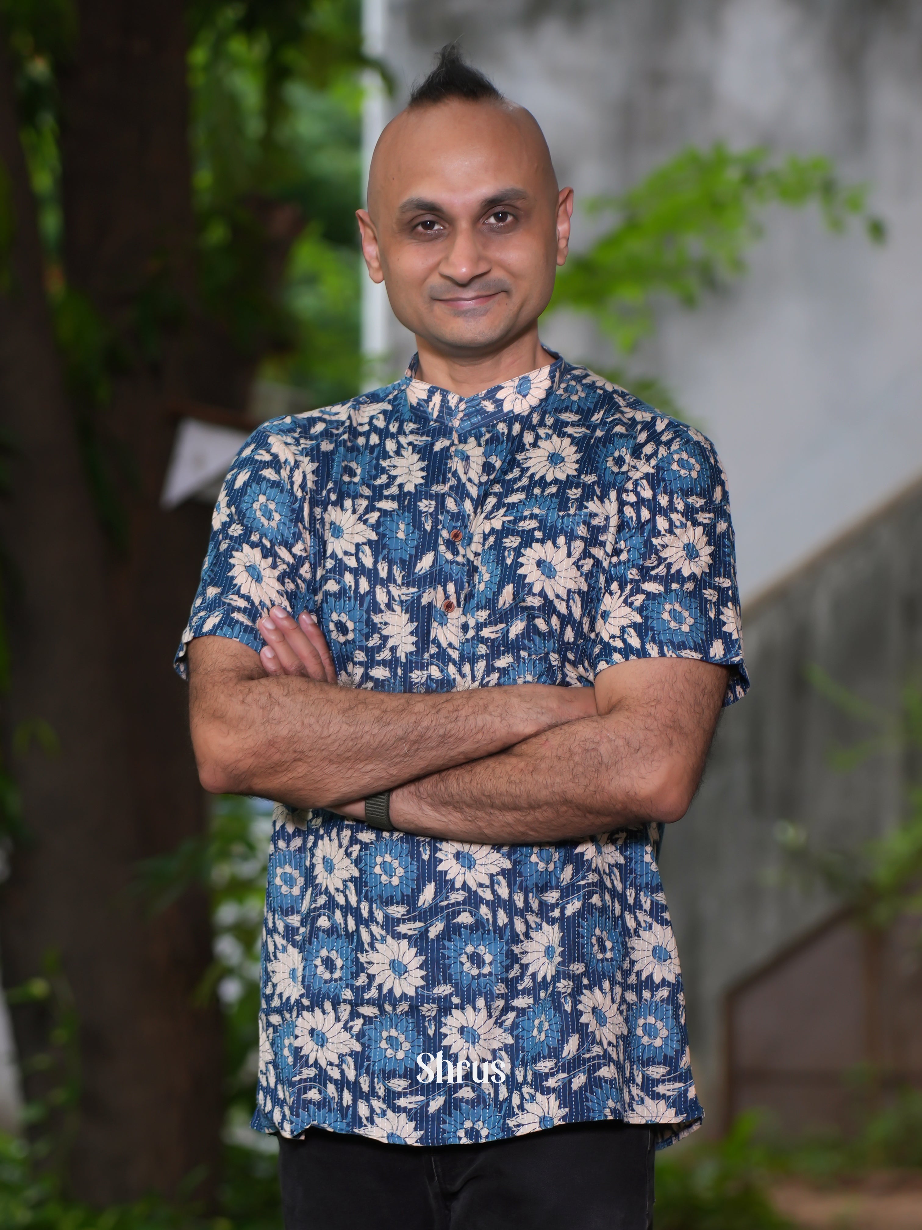 Blue - Readymade Mens Kurta