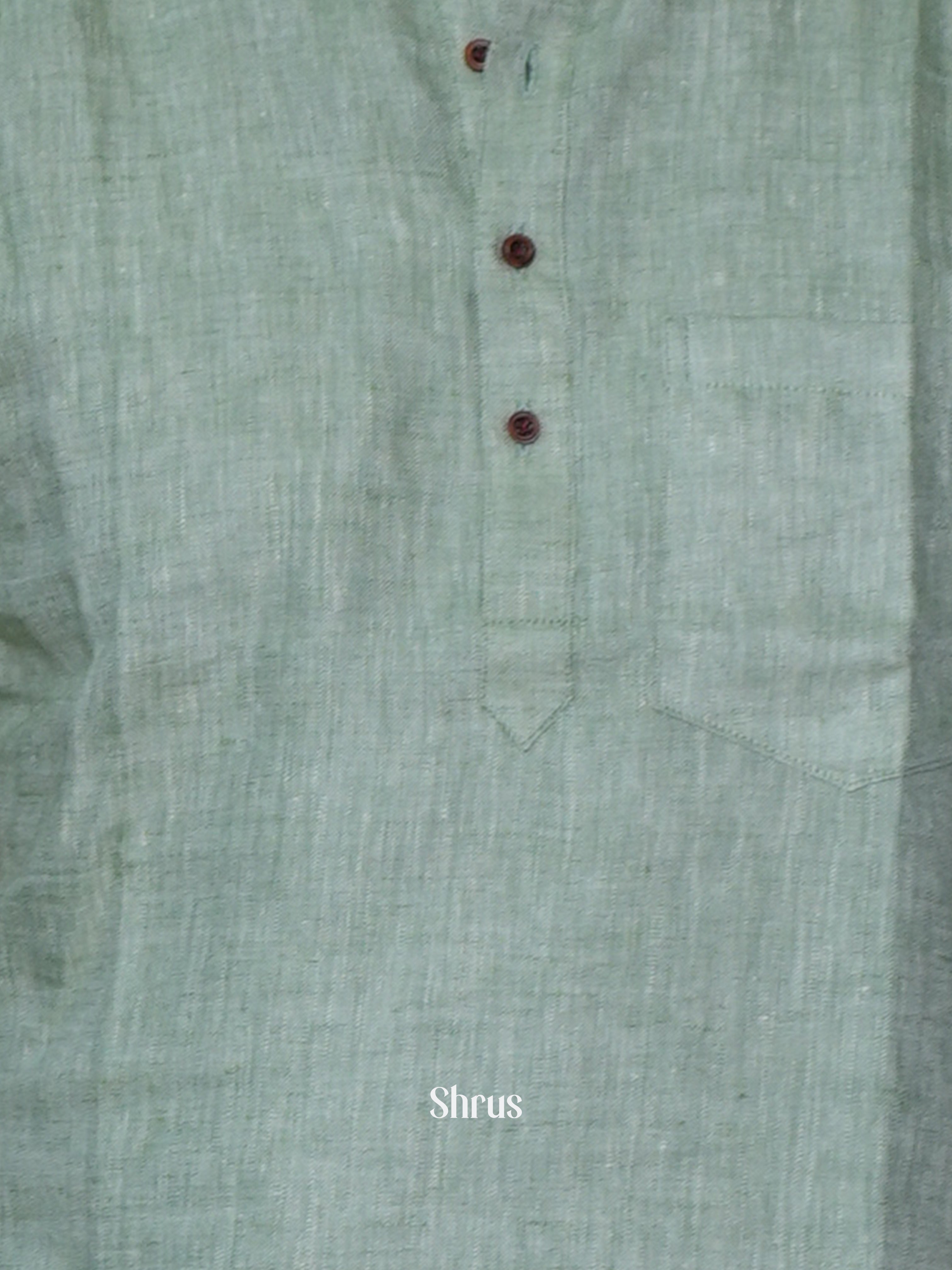 Grey Green - Readymade Mens Kurta