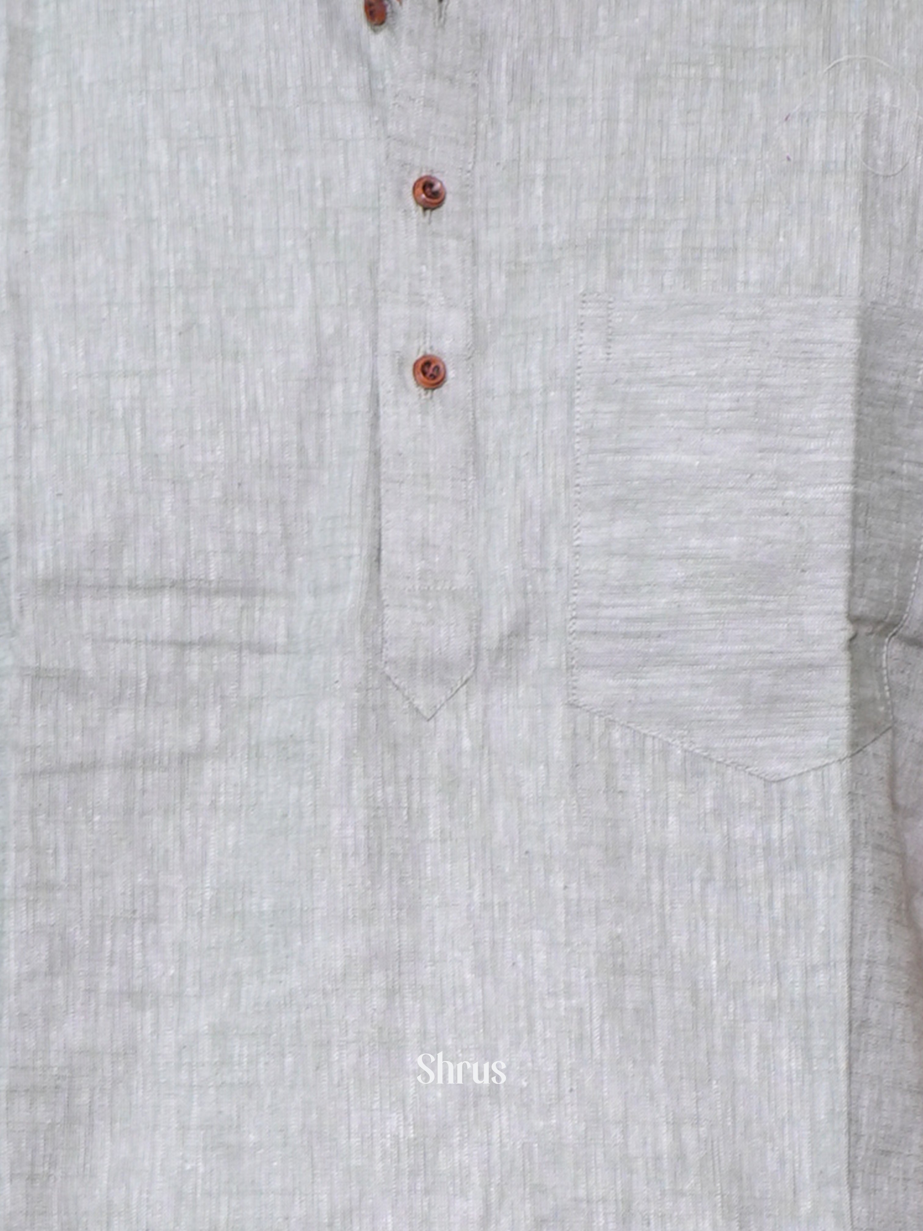 Grey - Readymade Mens Kurta