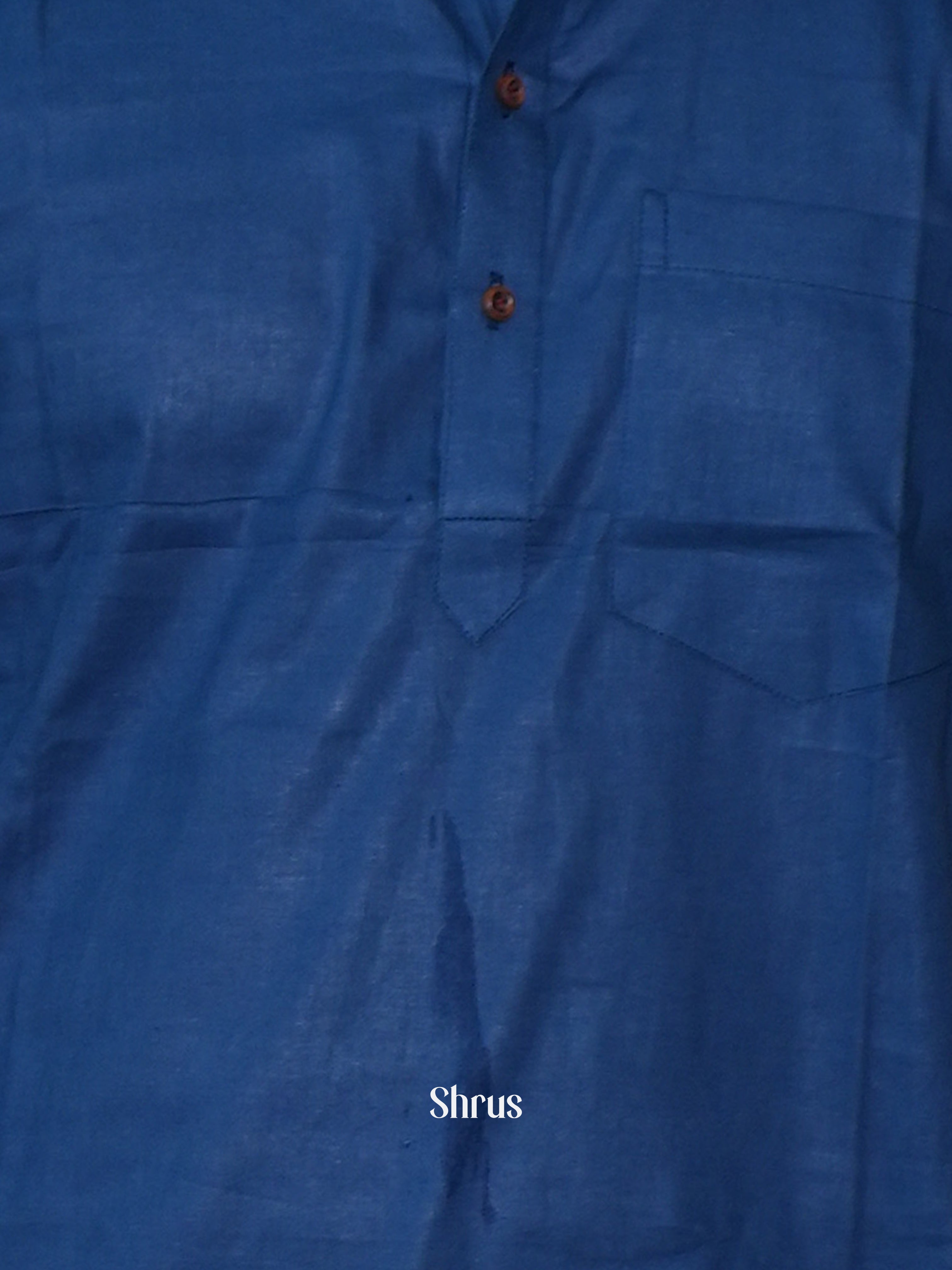 Blue - Readymade Mens Kurta