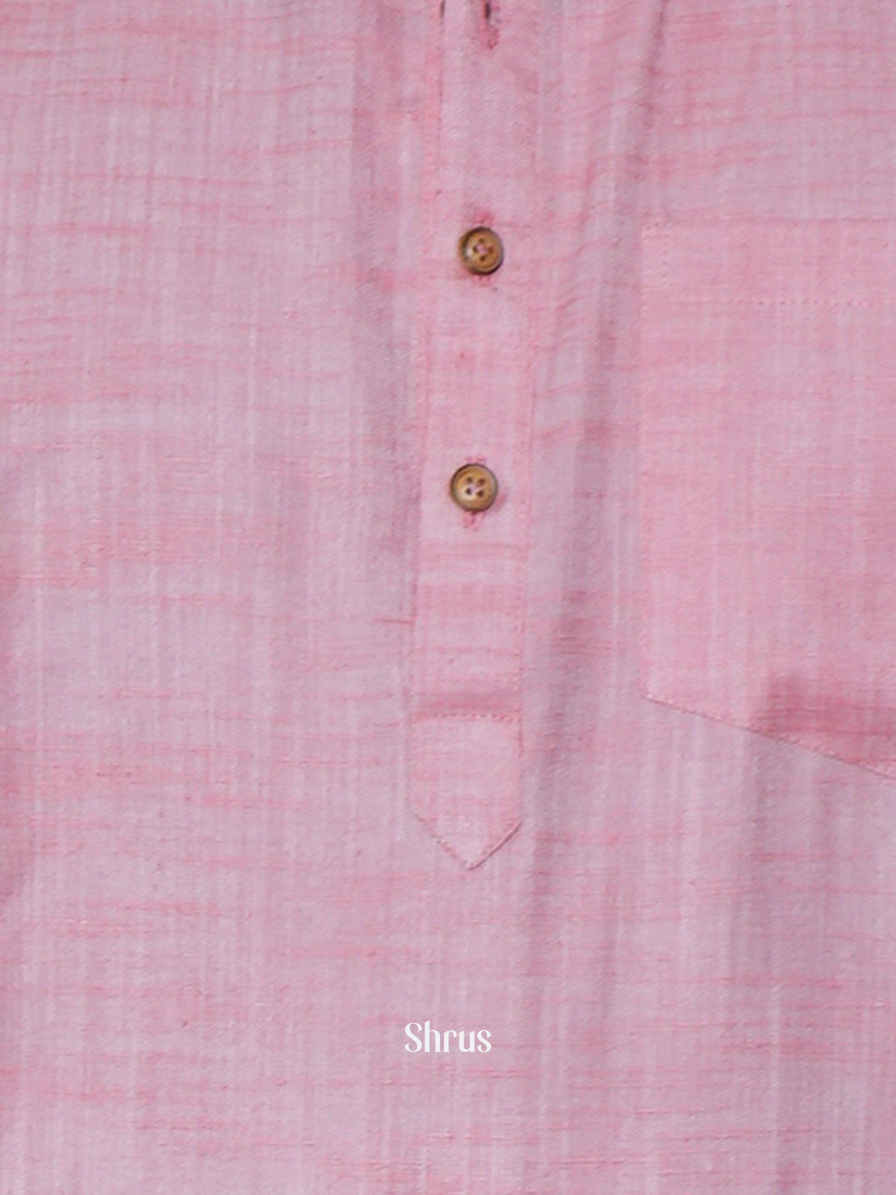 Pink - Readymade Mens Kurta