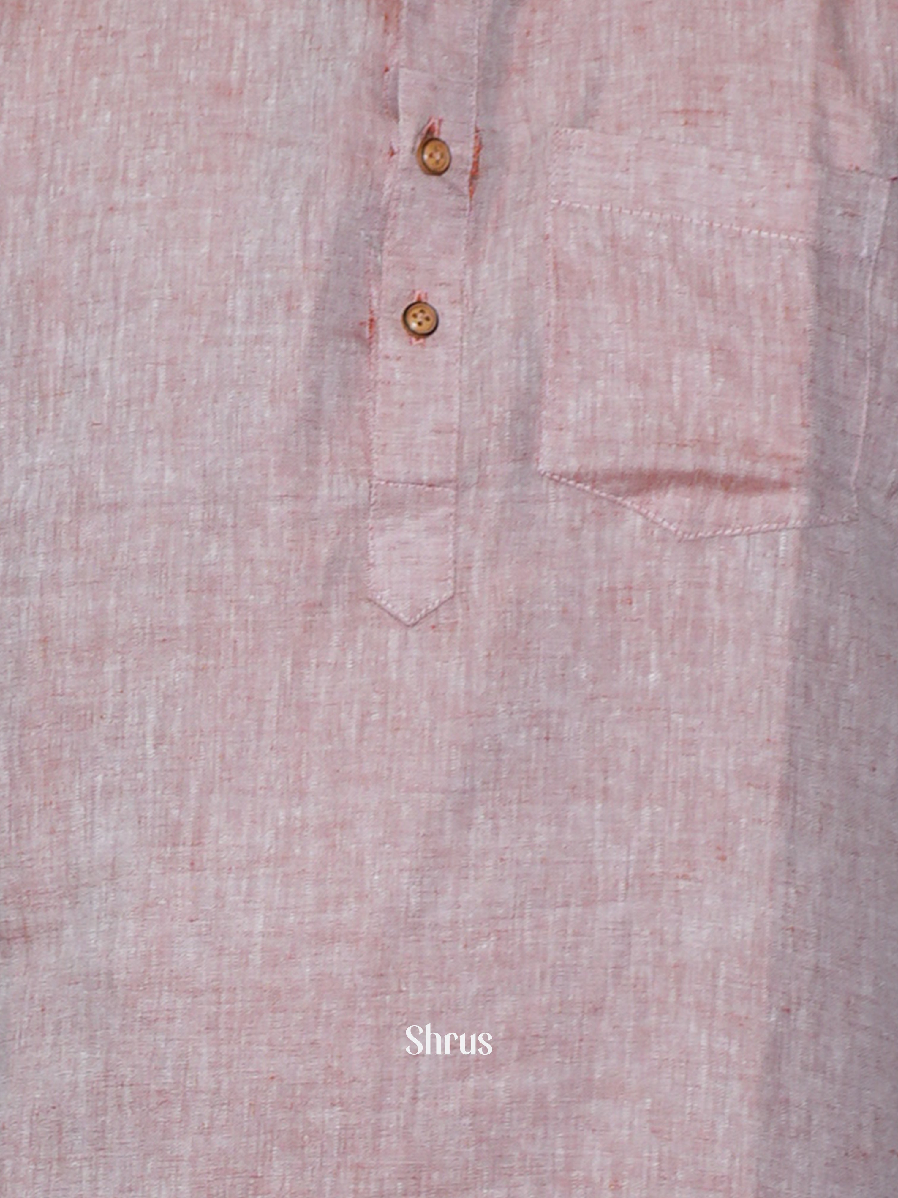 Pink - Readymade Mens Kurta