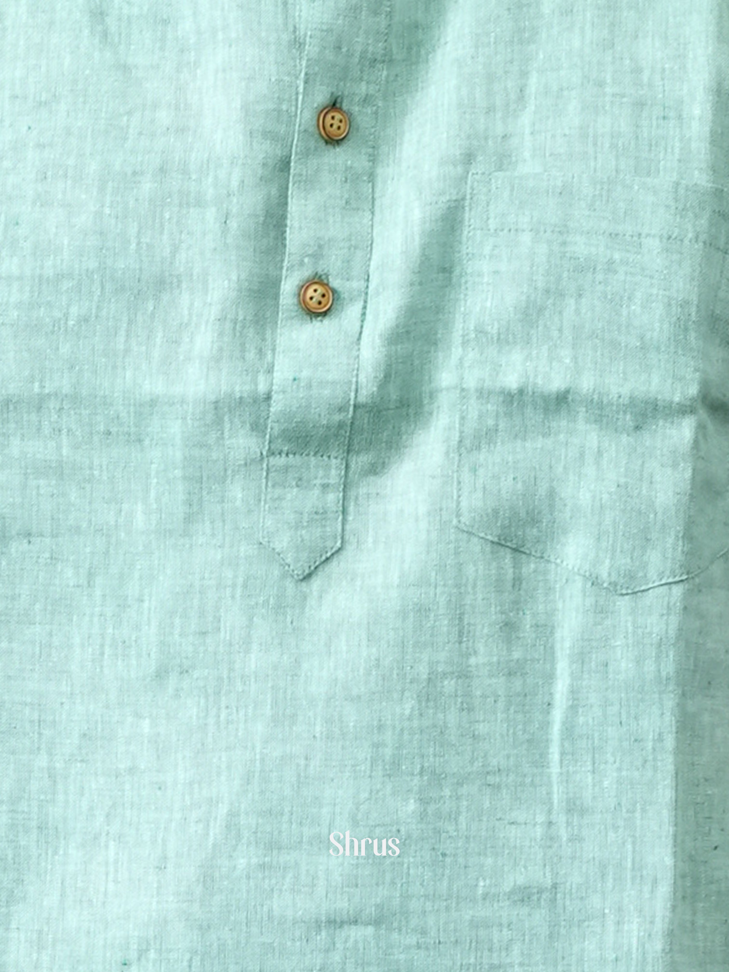 Green - Readymade Mens Kurta