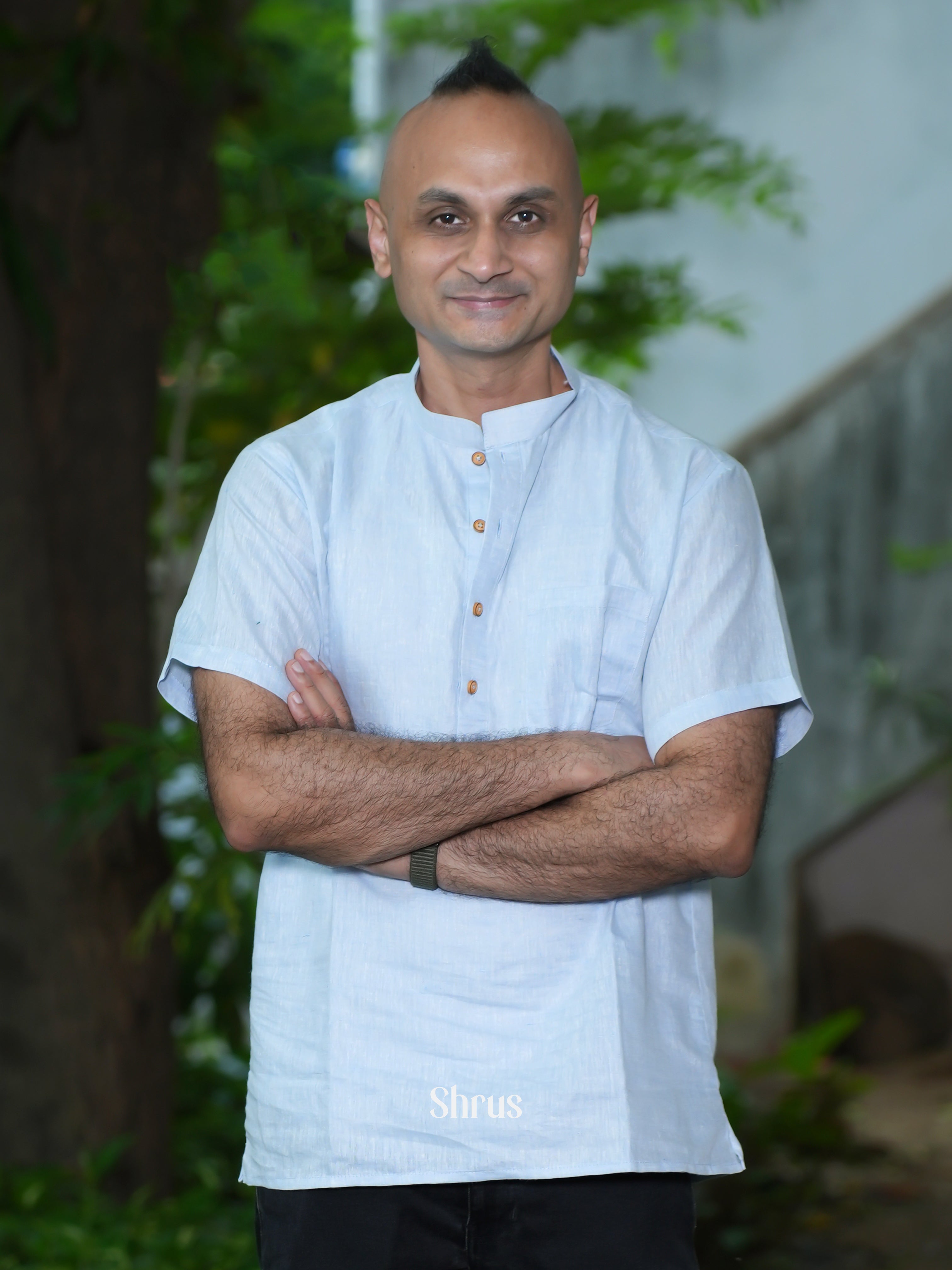 Blue - Readymade Mens Kurta