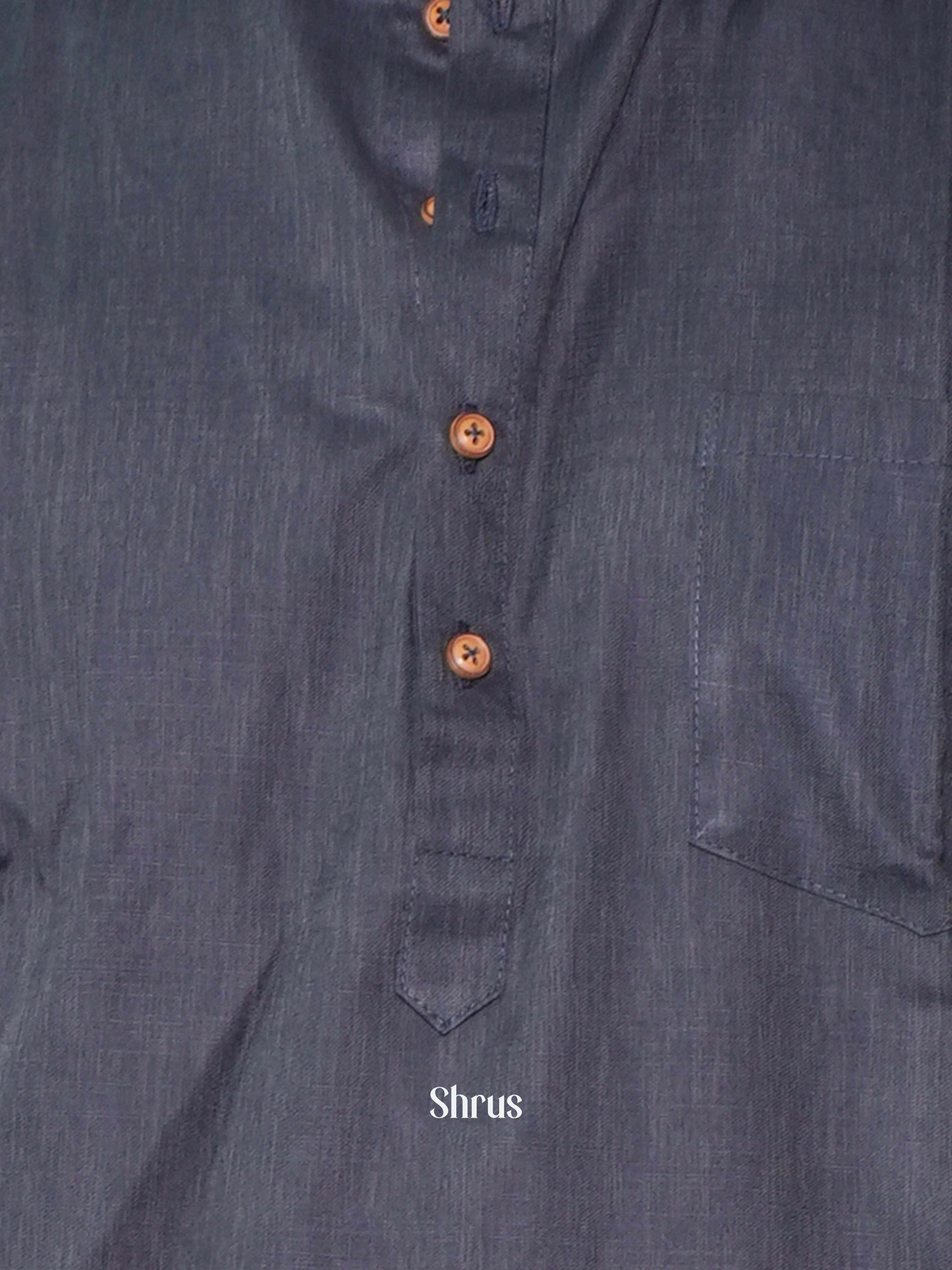 Grey - Readymade Mens Kurta