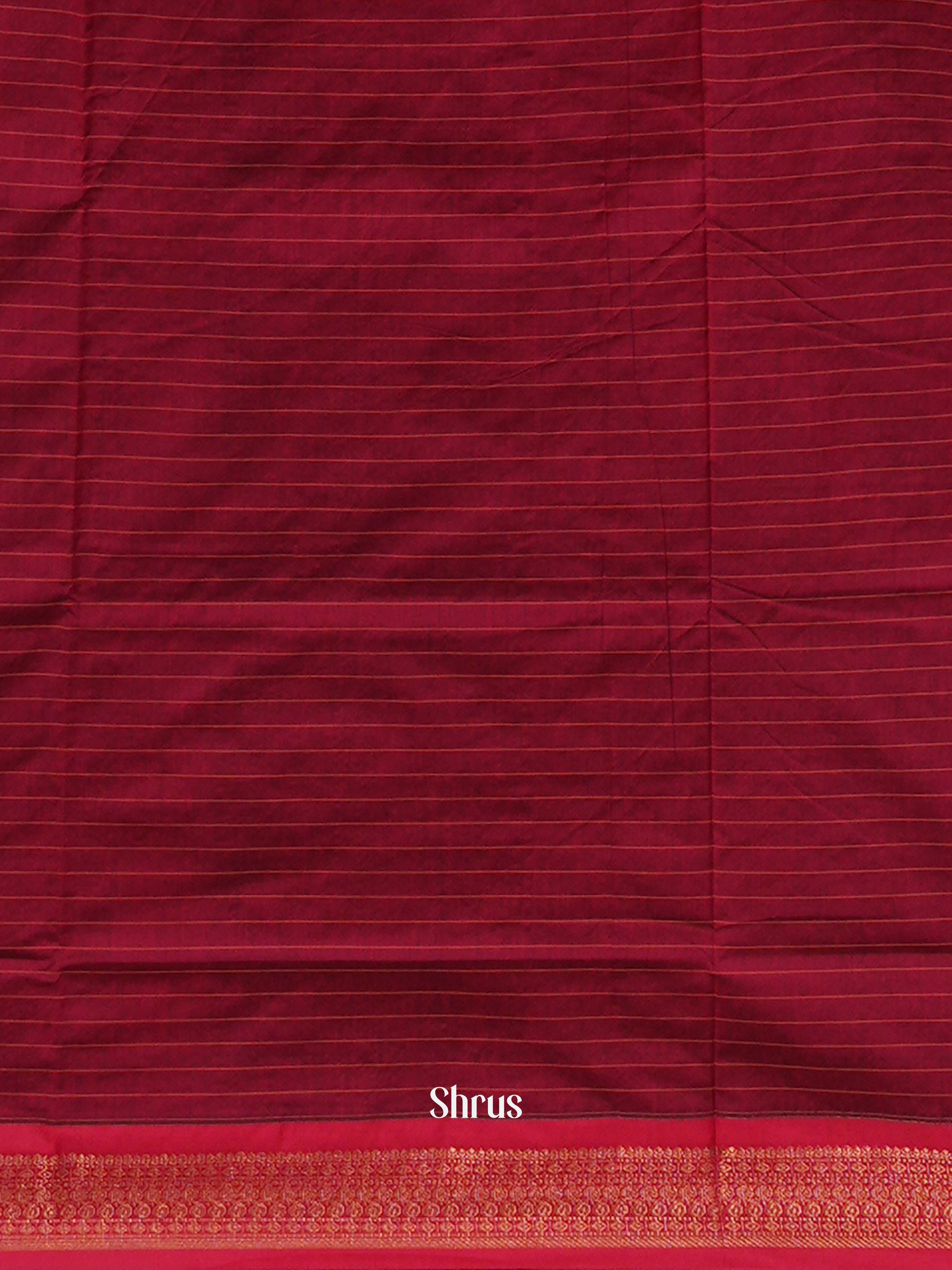 Green & Maroon - Kalyani Cotton Saree