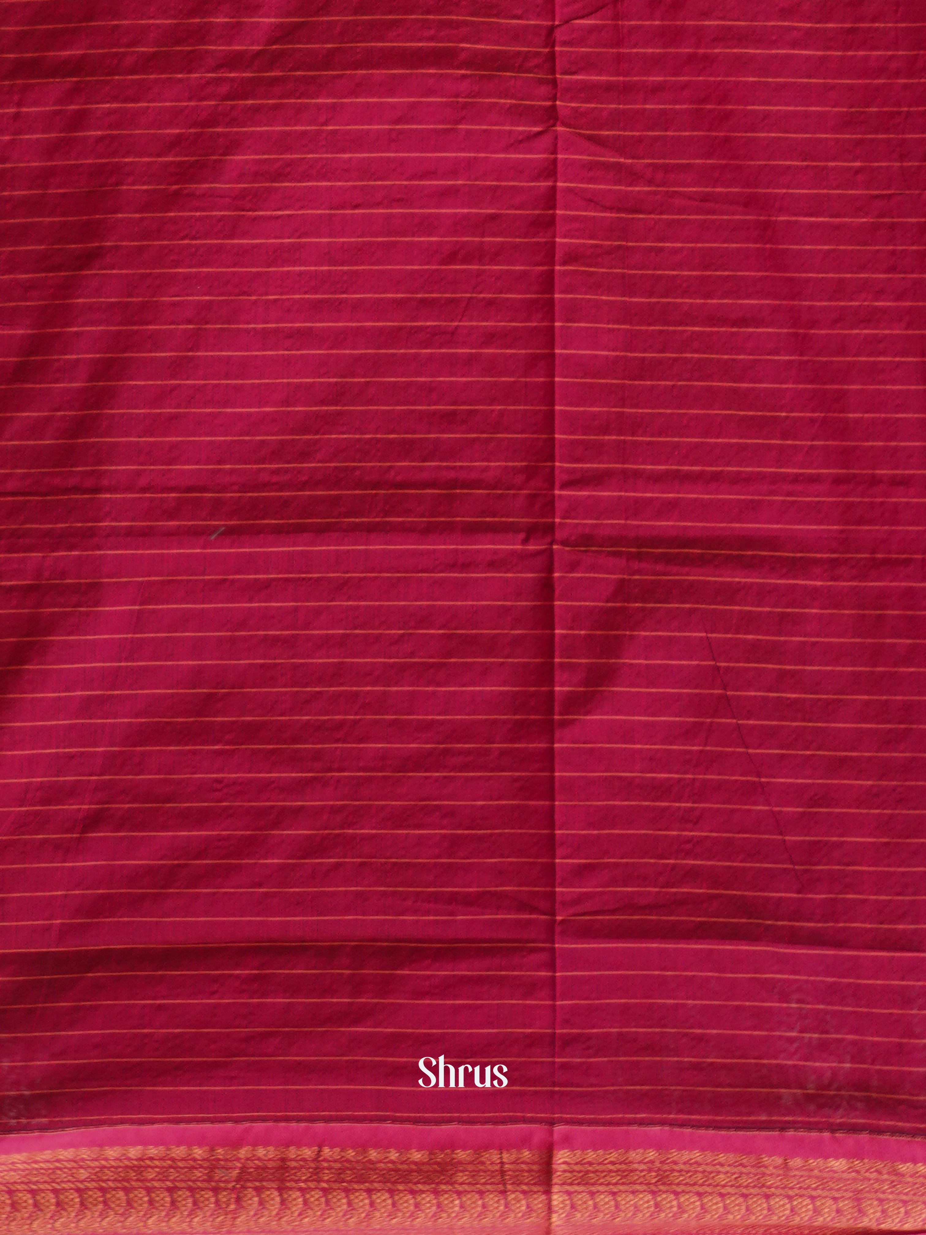 Green & Red  - Kalyani Cotton Saree