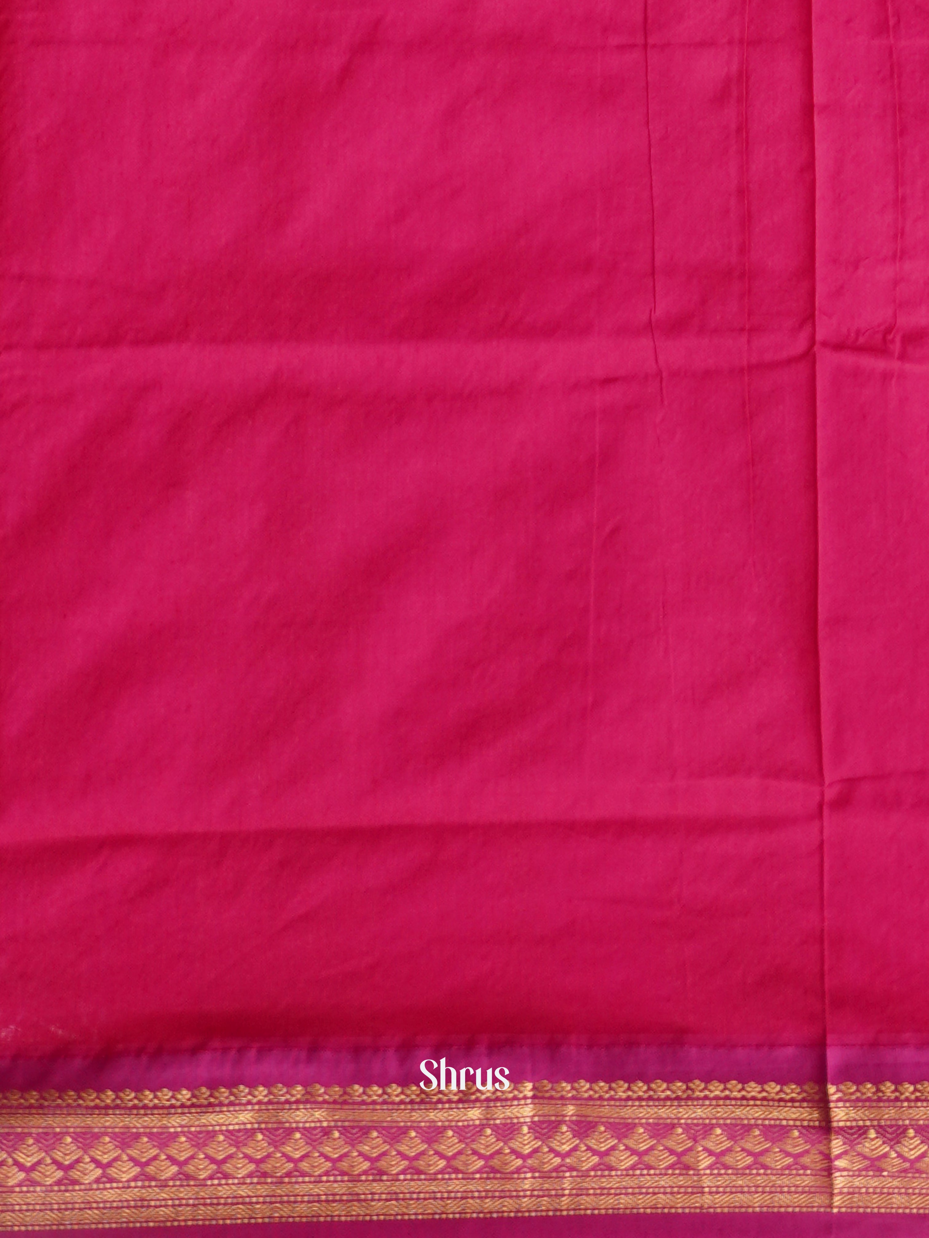 Peach & Pink   - Kalyani Cotton Saree