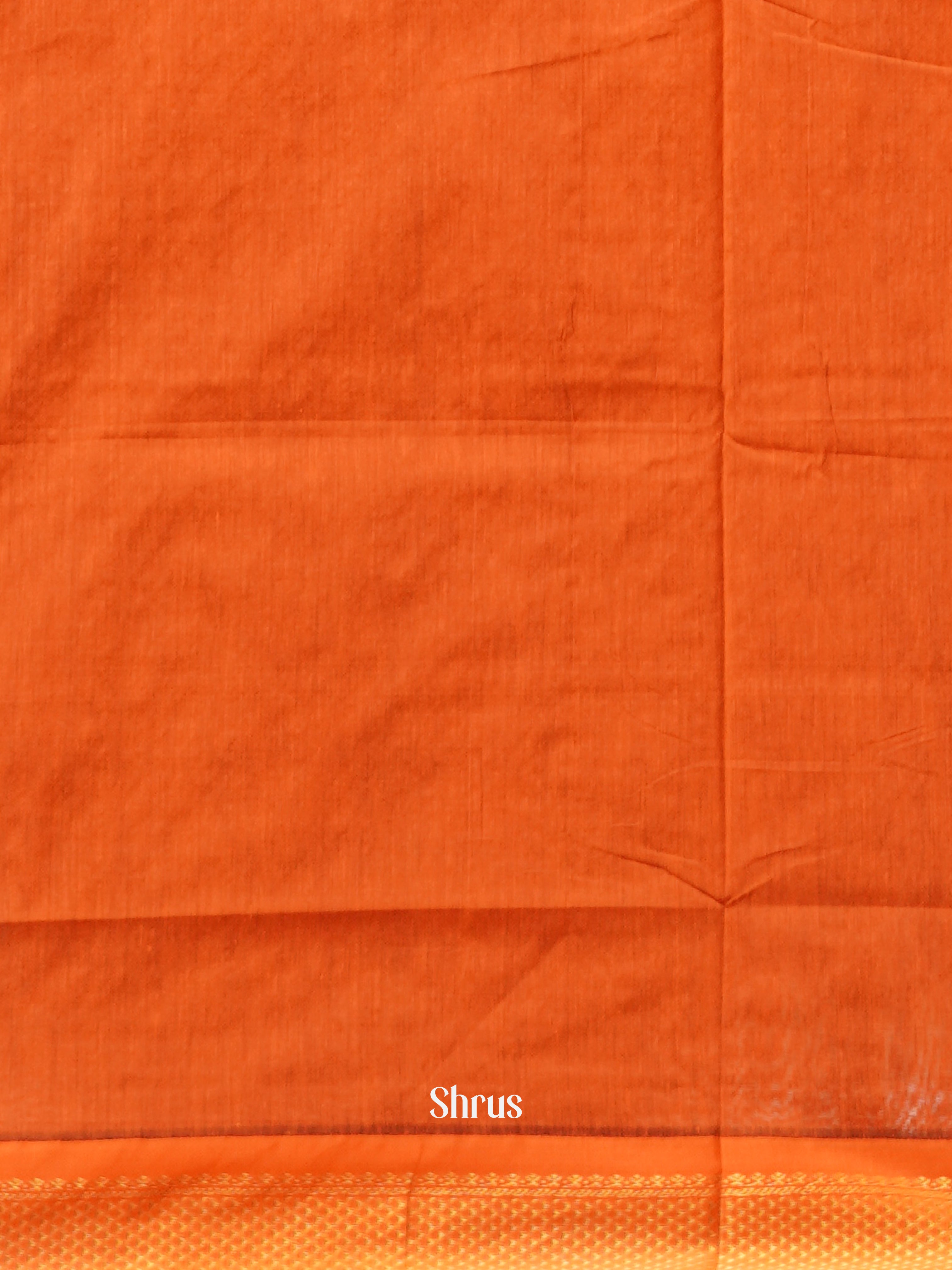 Blue & Orange - Kalyani Cotton Saree