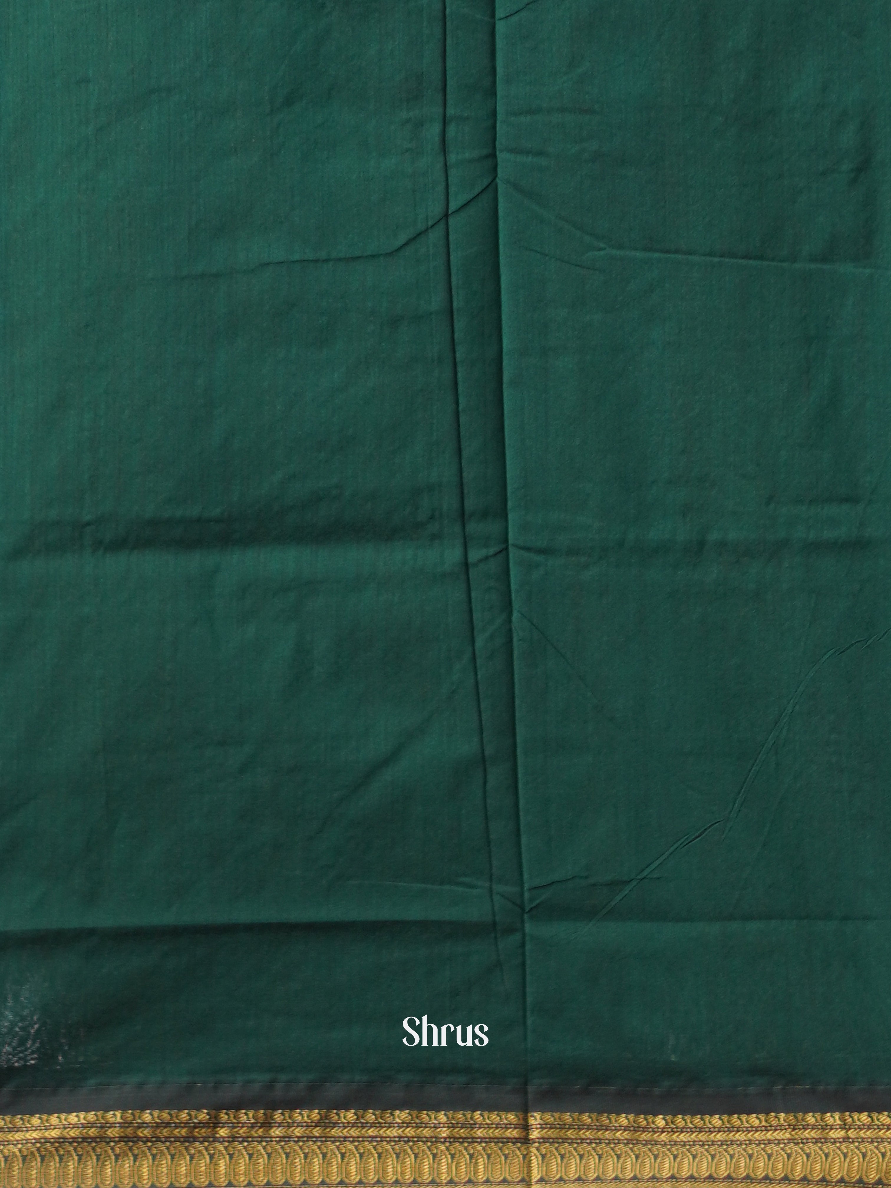 Grey Green  & Green - Kalyani Cotton Saree