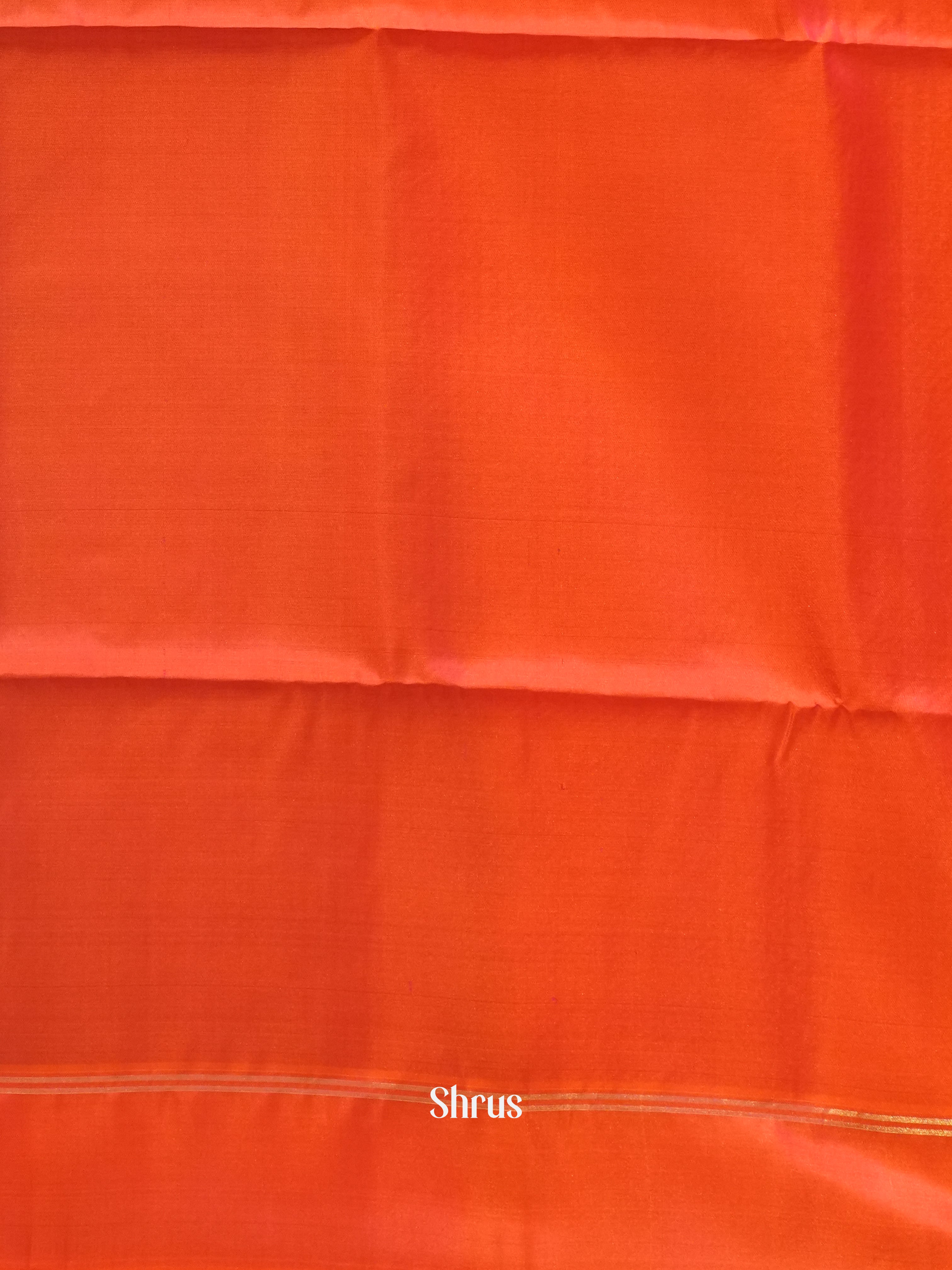 Purple & Orange - Soft Silk Saree - Shop on ShrusEternity.com