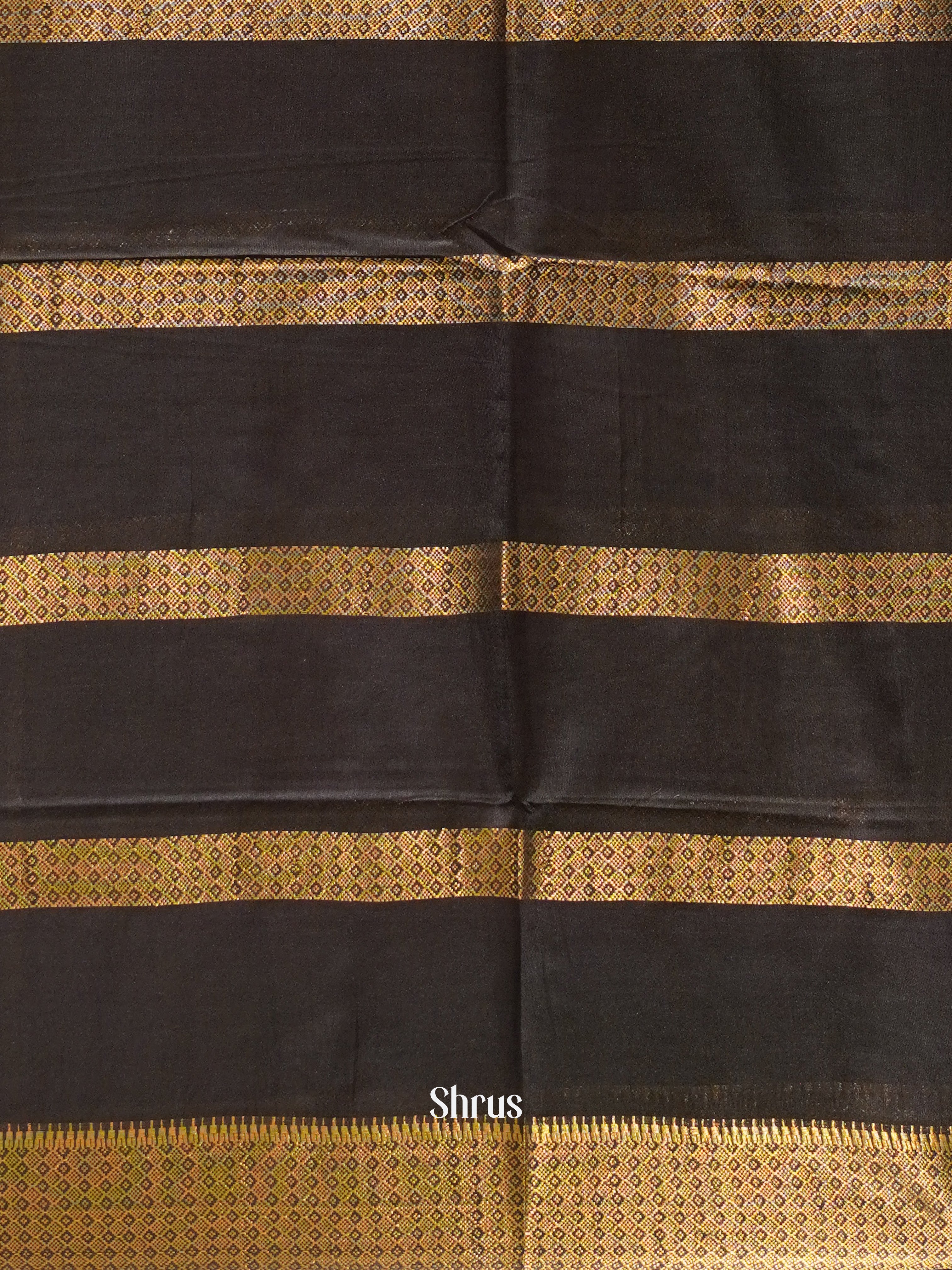 Red & Black - Semi Tussar Saree - Shop on ShrusEternity.com