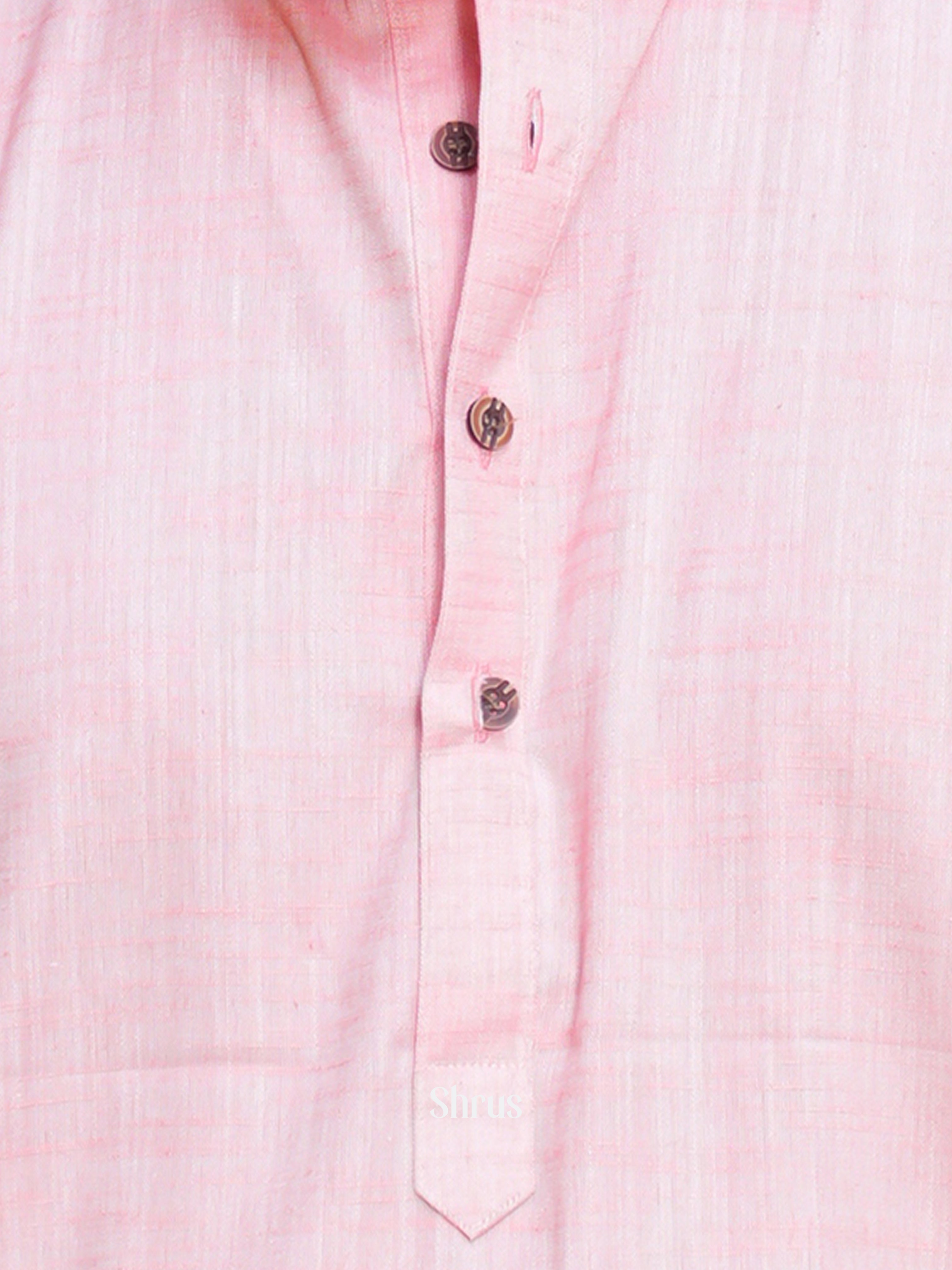 Pink - Readymade Mens Kurta