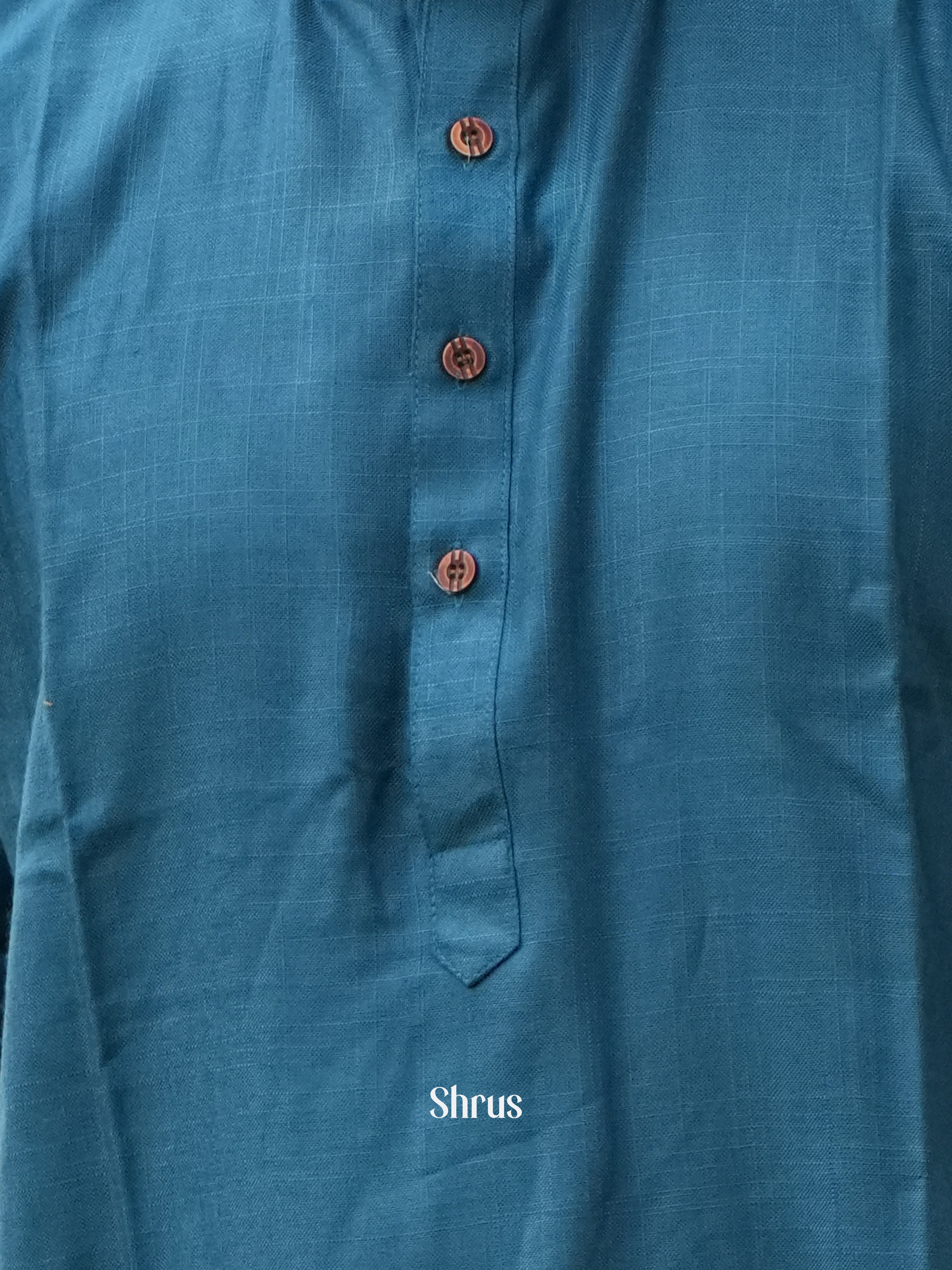 Blue - Readymade Mens Kurta - Shop on ShrusEternity.com