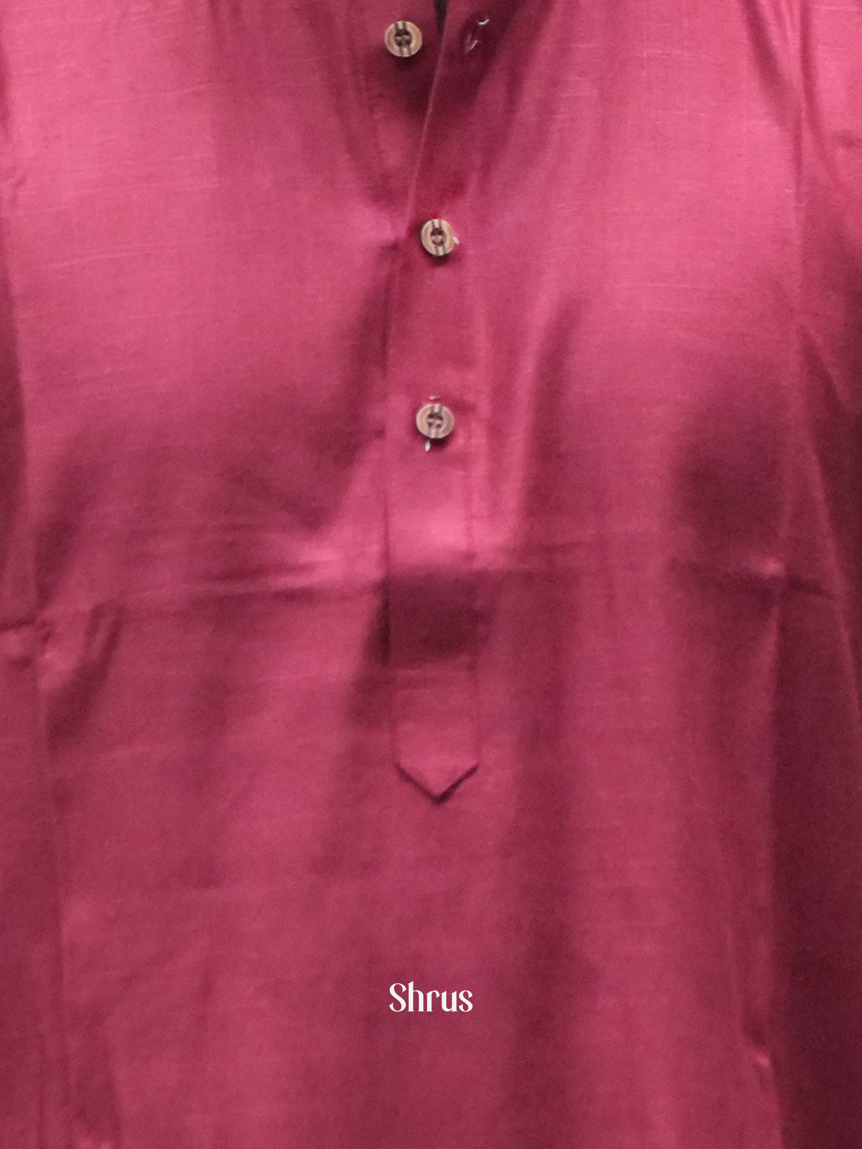 Red - Readymade Mens Kurta - Shop on ShrusEternity.com