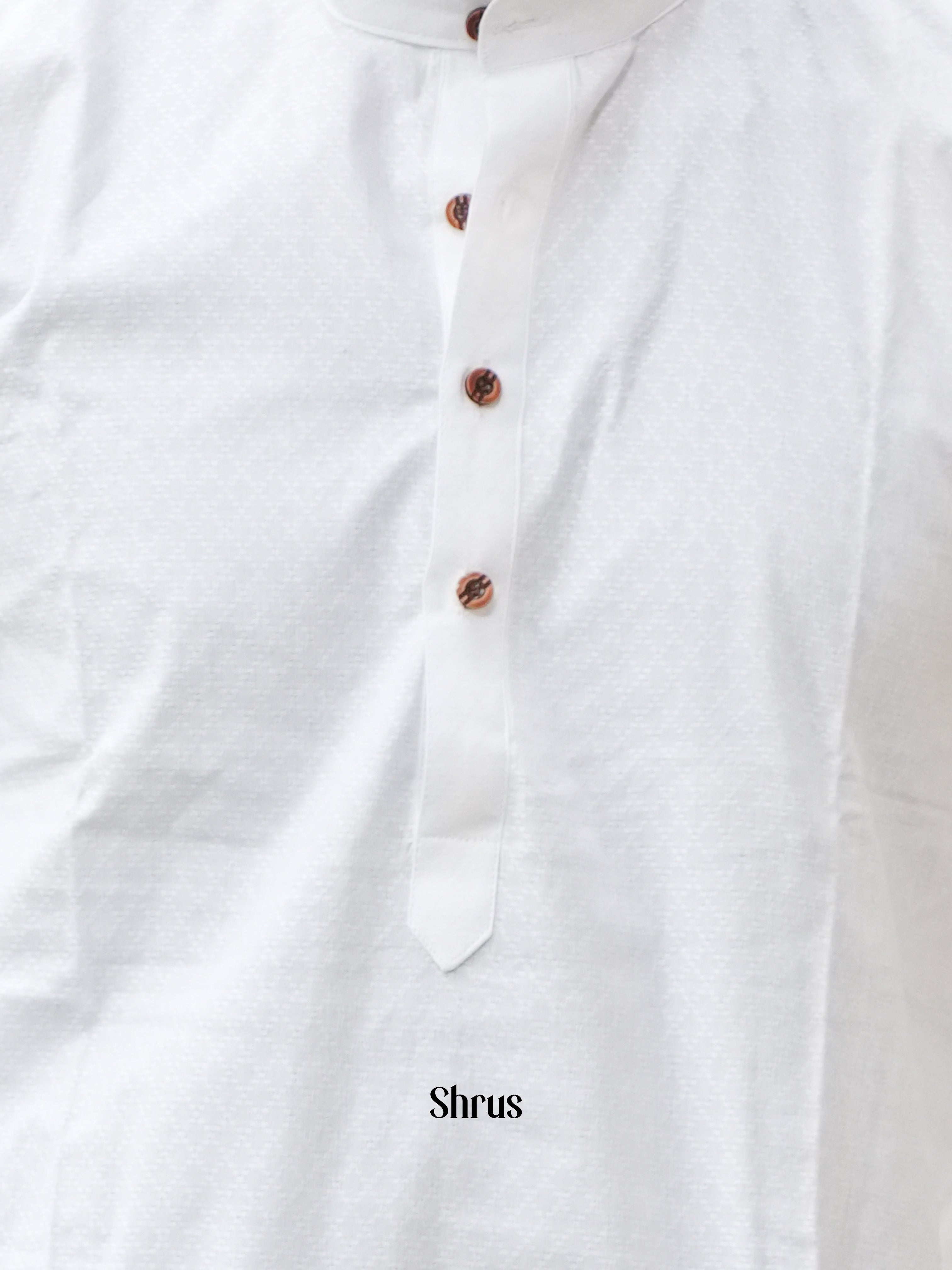 White - Readymade Mens Kurta - Shop on ShrusEternity.com