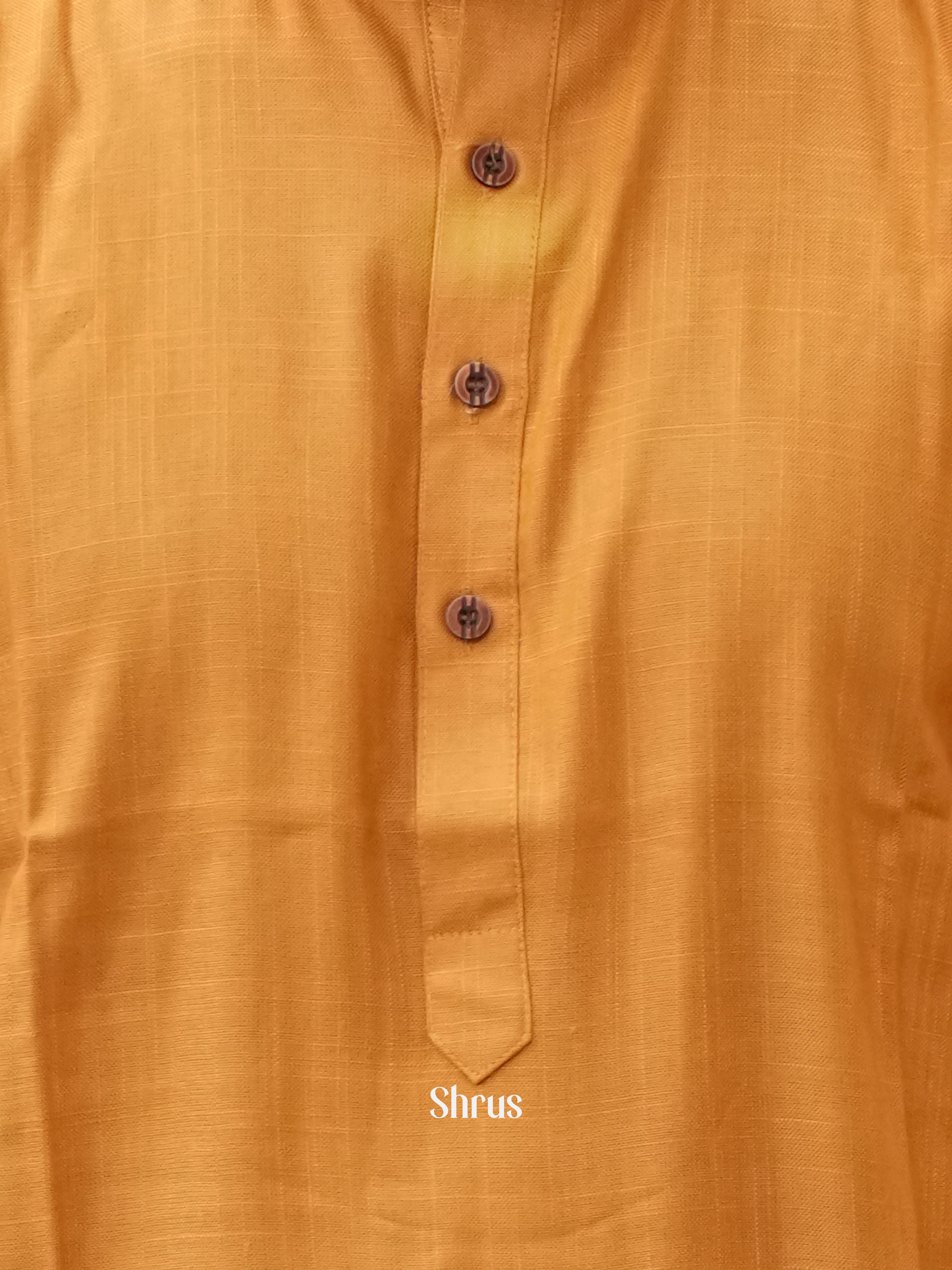 Orange - Readymade Mens Kurta - Shop on ShrusEternity.com