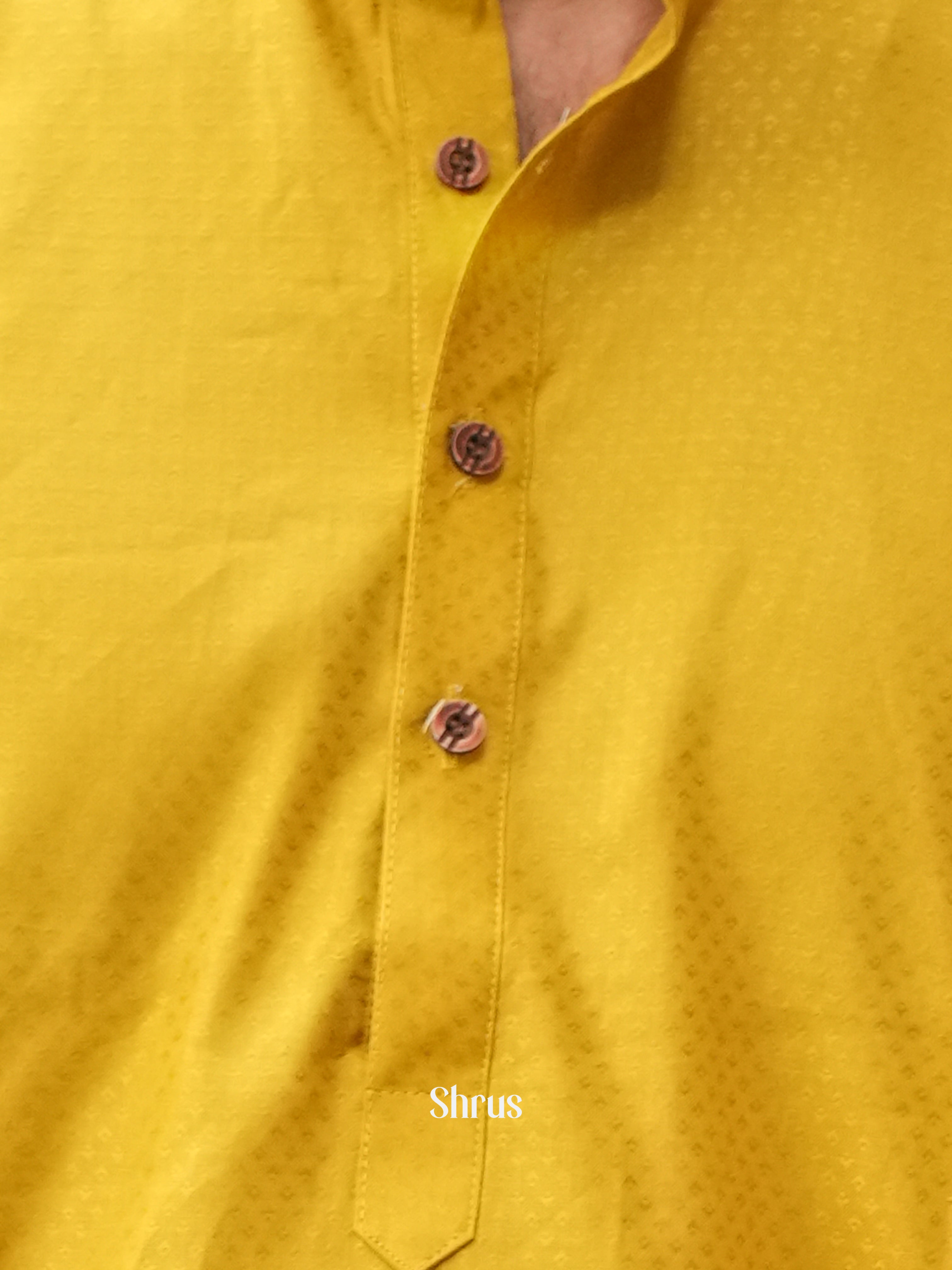 Mustard - Readymade Mens Kurta - Shop on ShrusEternity.com