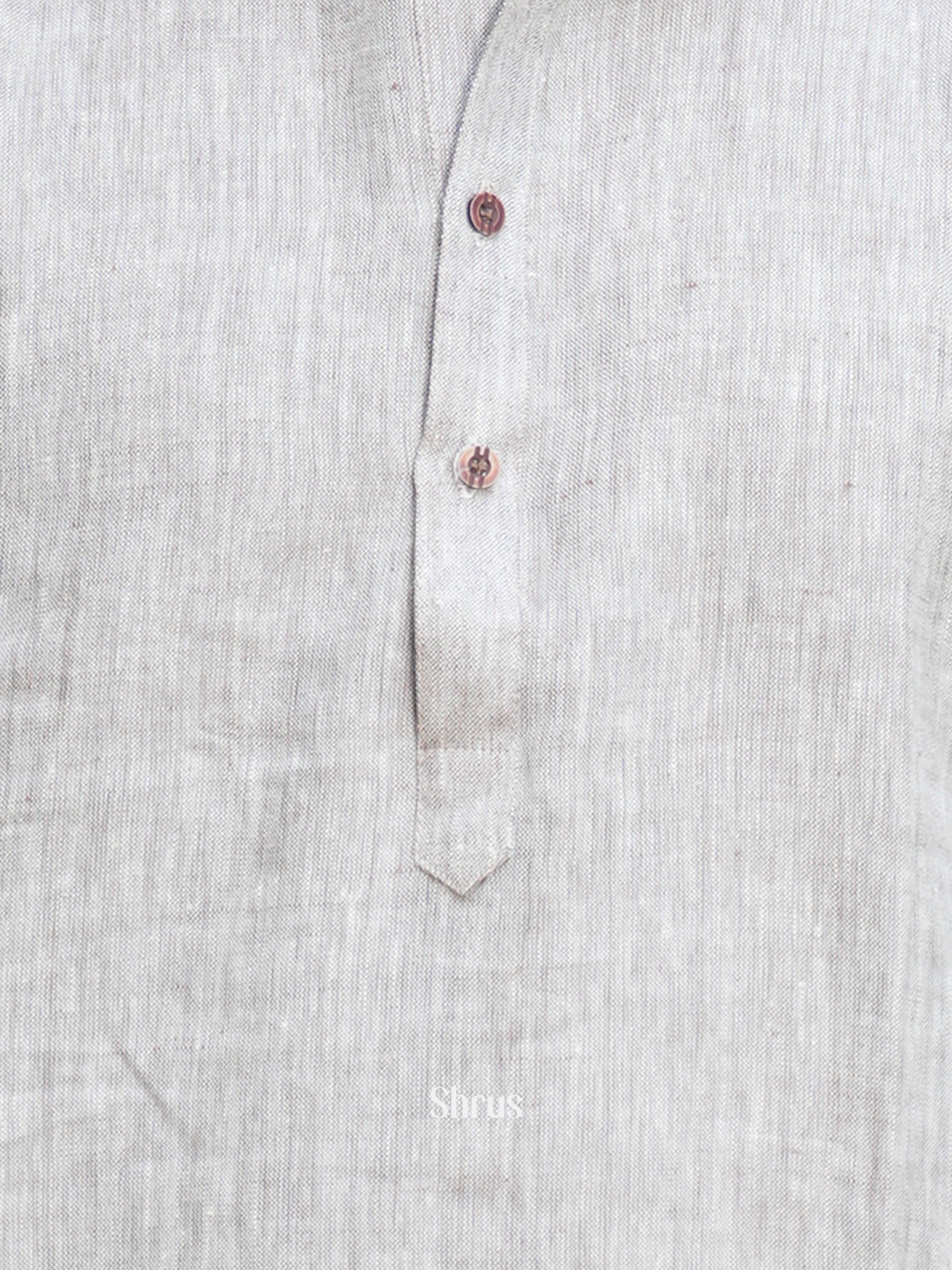 Grey - Readymade Mens Kurta