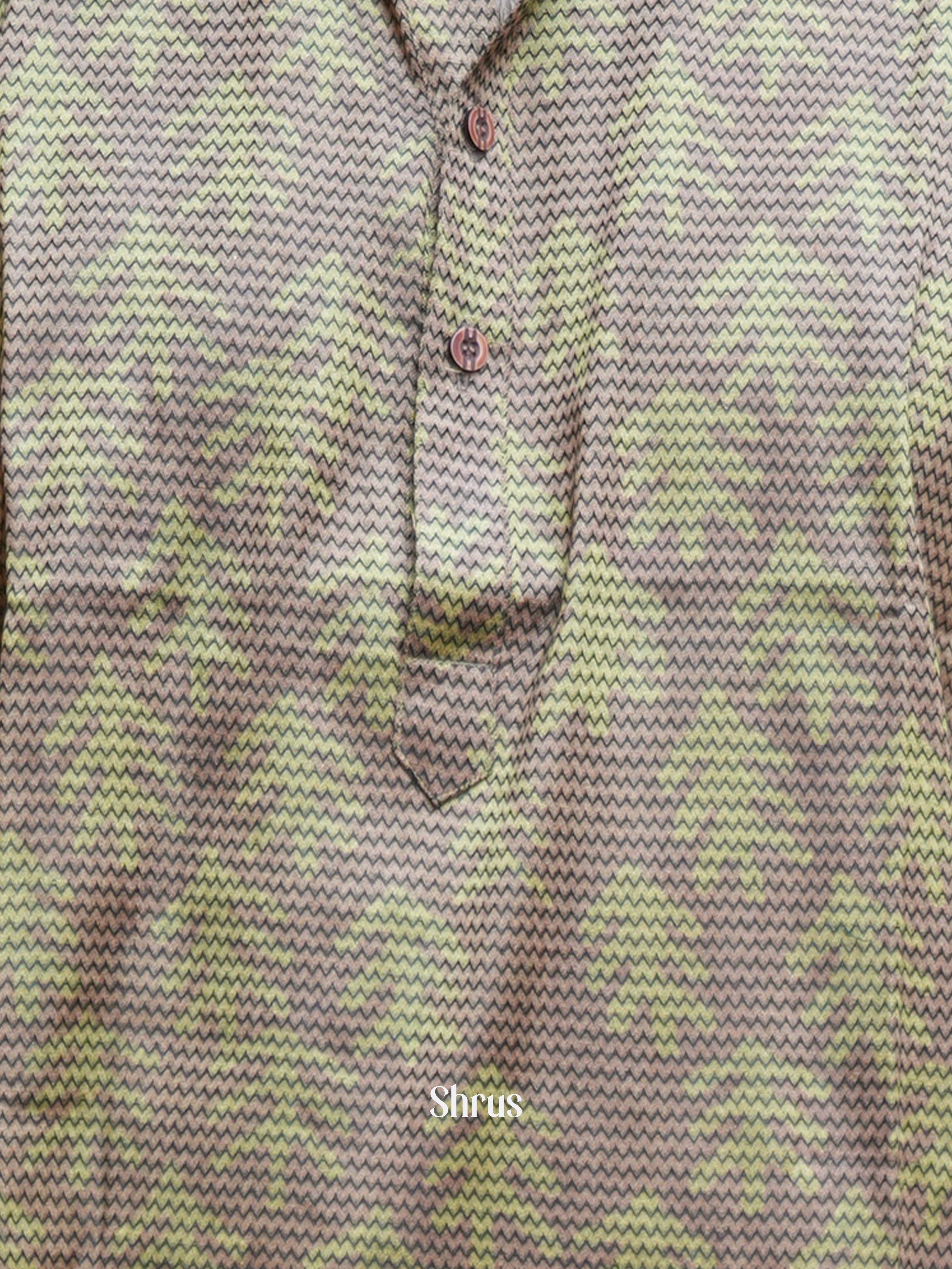 Brown - Readymade Mens Kurta