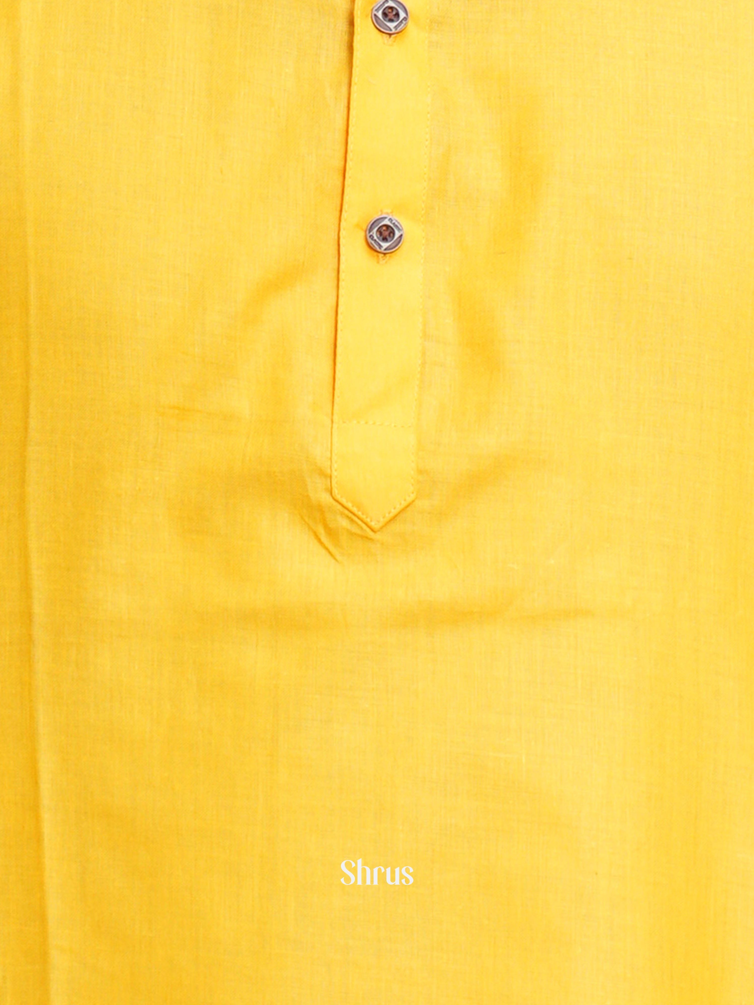 Yellow - Readymade Mens Kurta