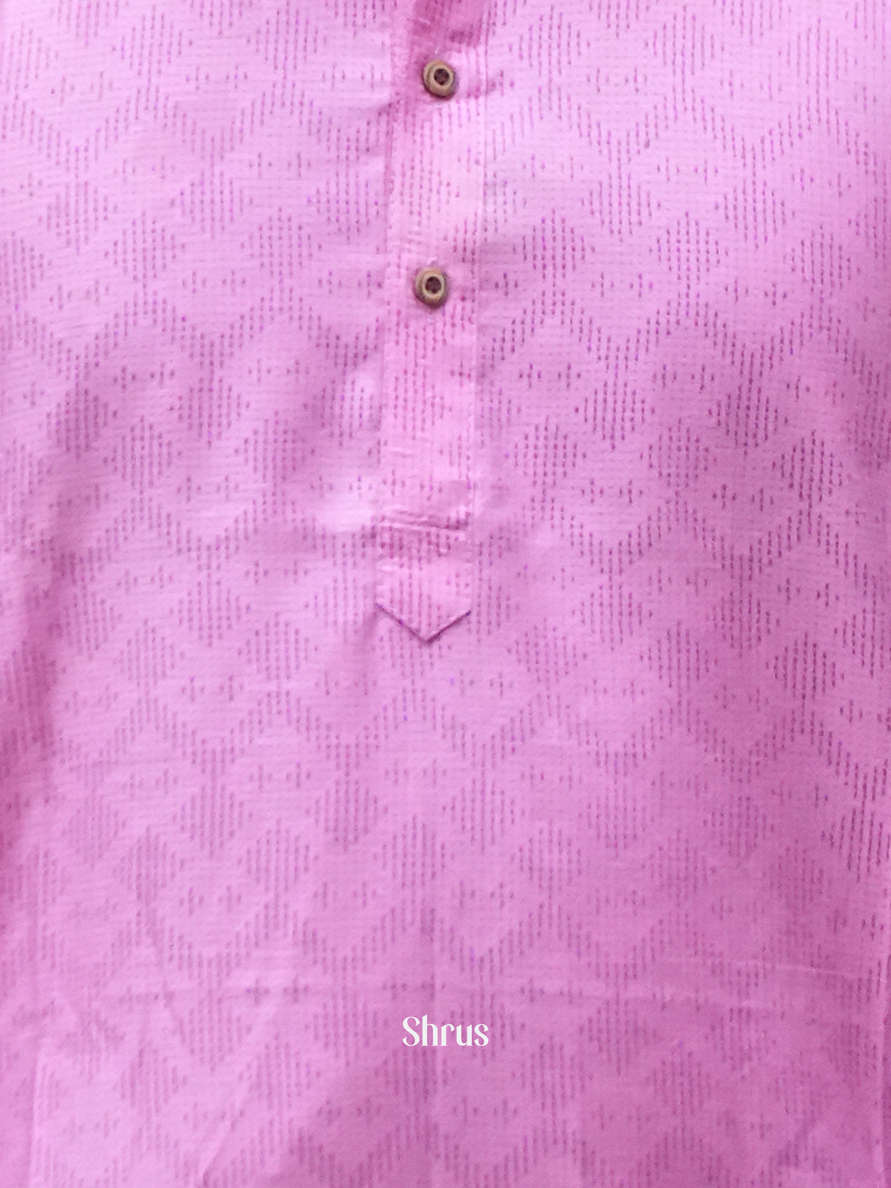 Pink- Readymade Mens Kurta - Shop on ShrusEternity.com