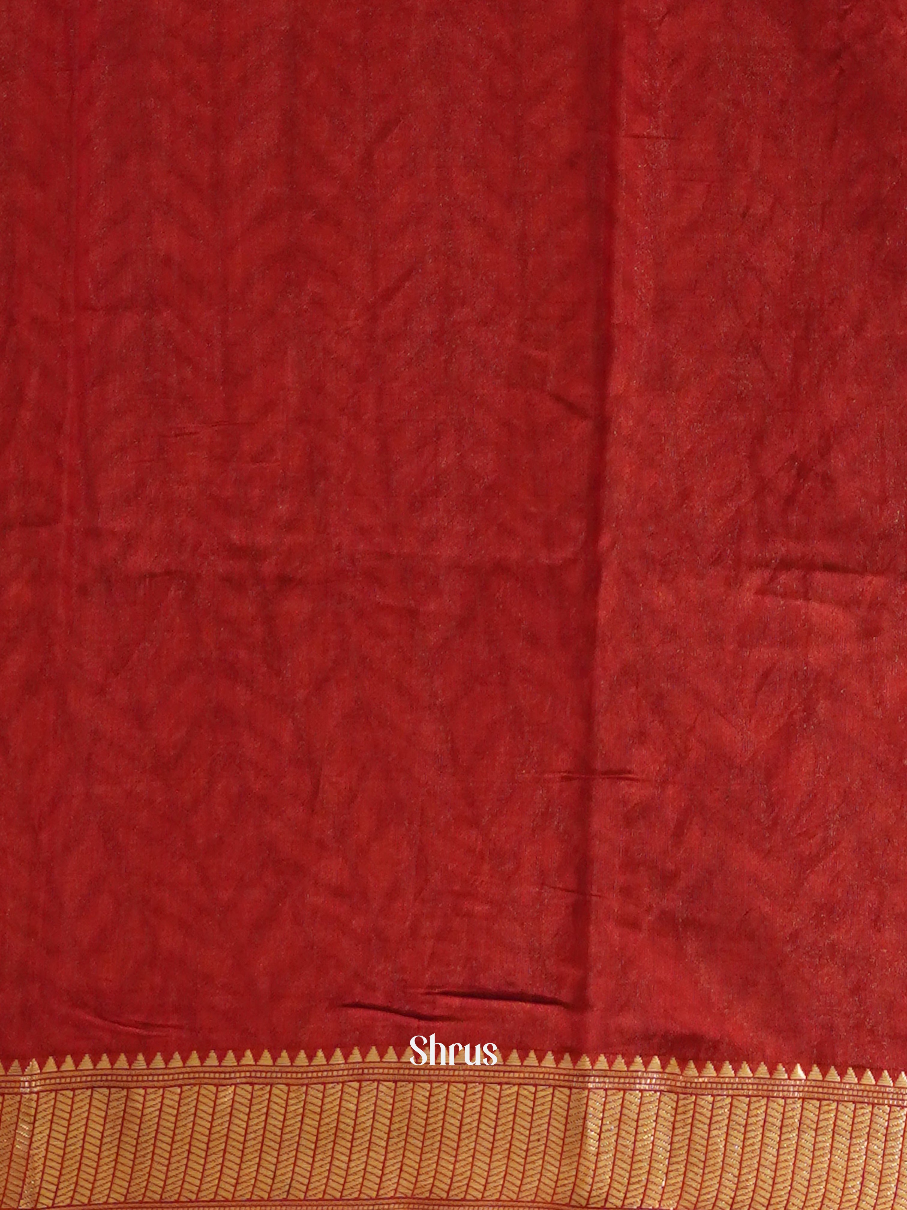 Black & Red - Art Modal Saree - Shop on ShrusEternity.com