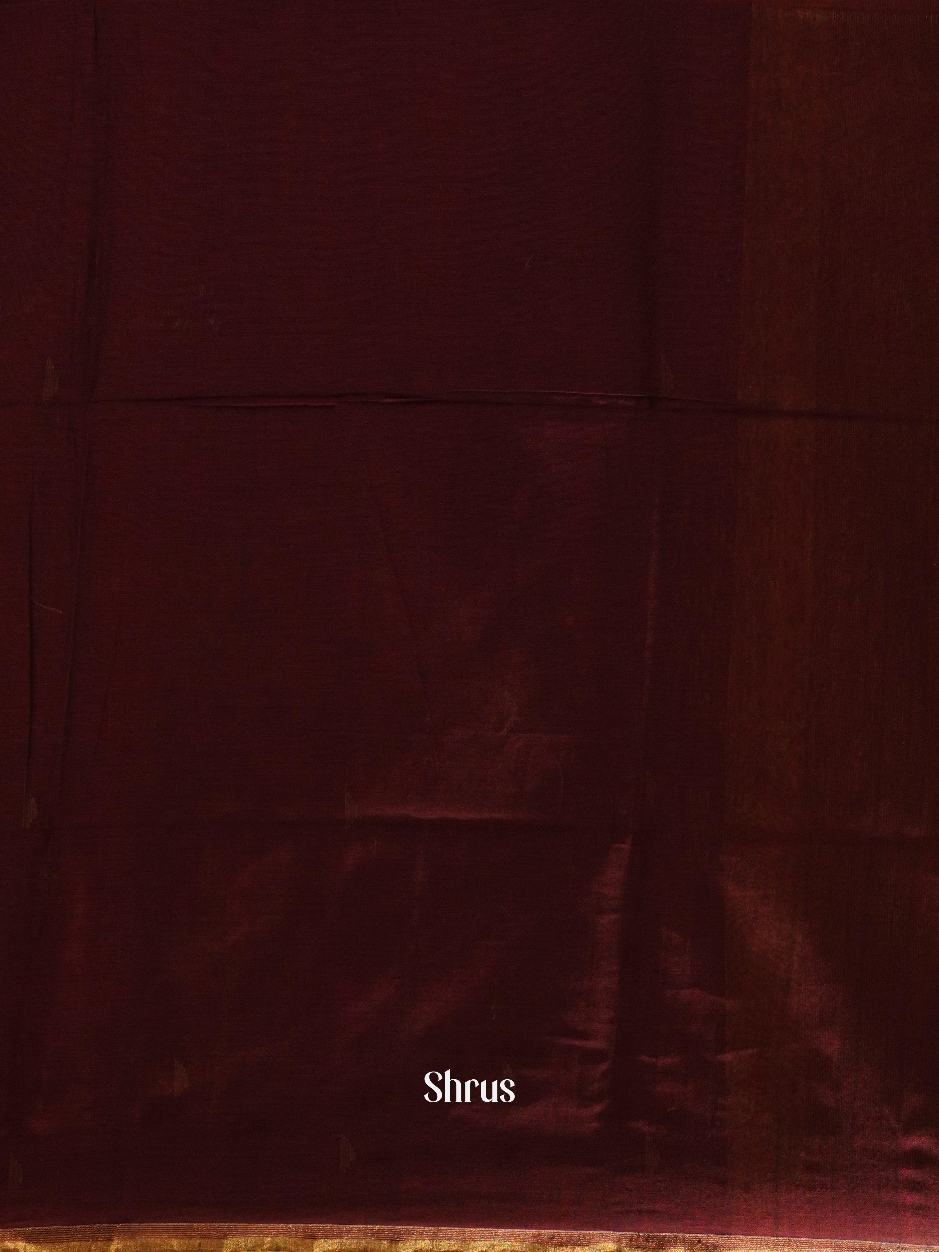 Maroon - Bengal cotton Saree