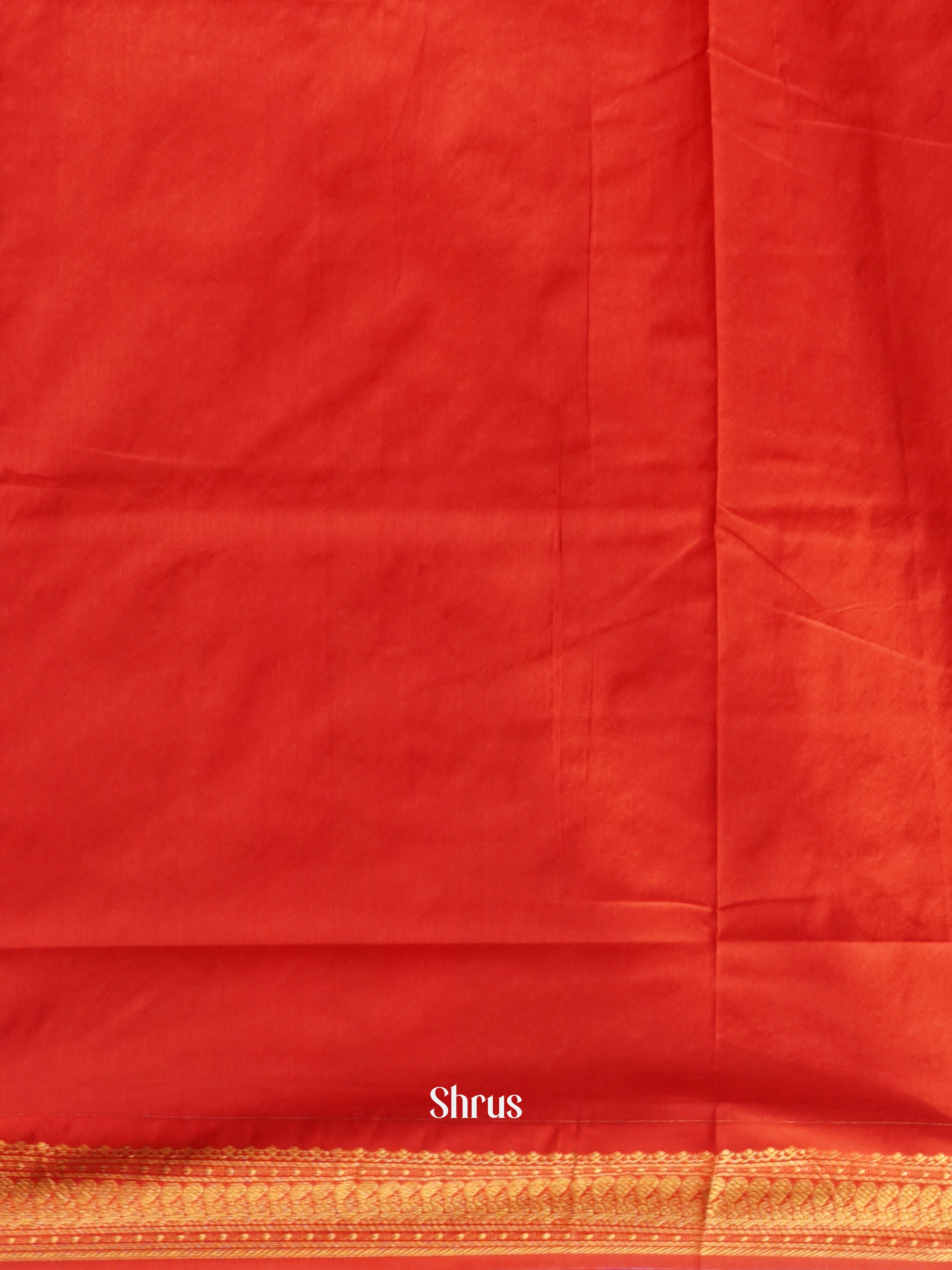 Double Shaded Blue & Red - Kalyani Cotton Saree