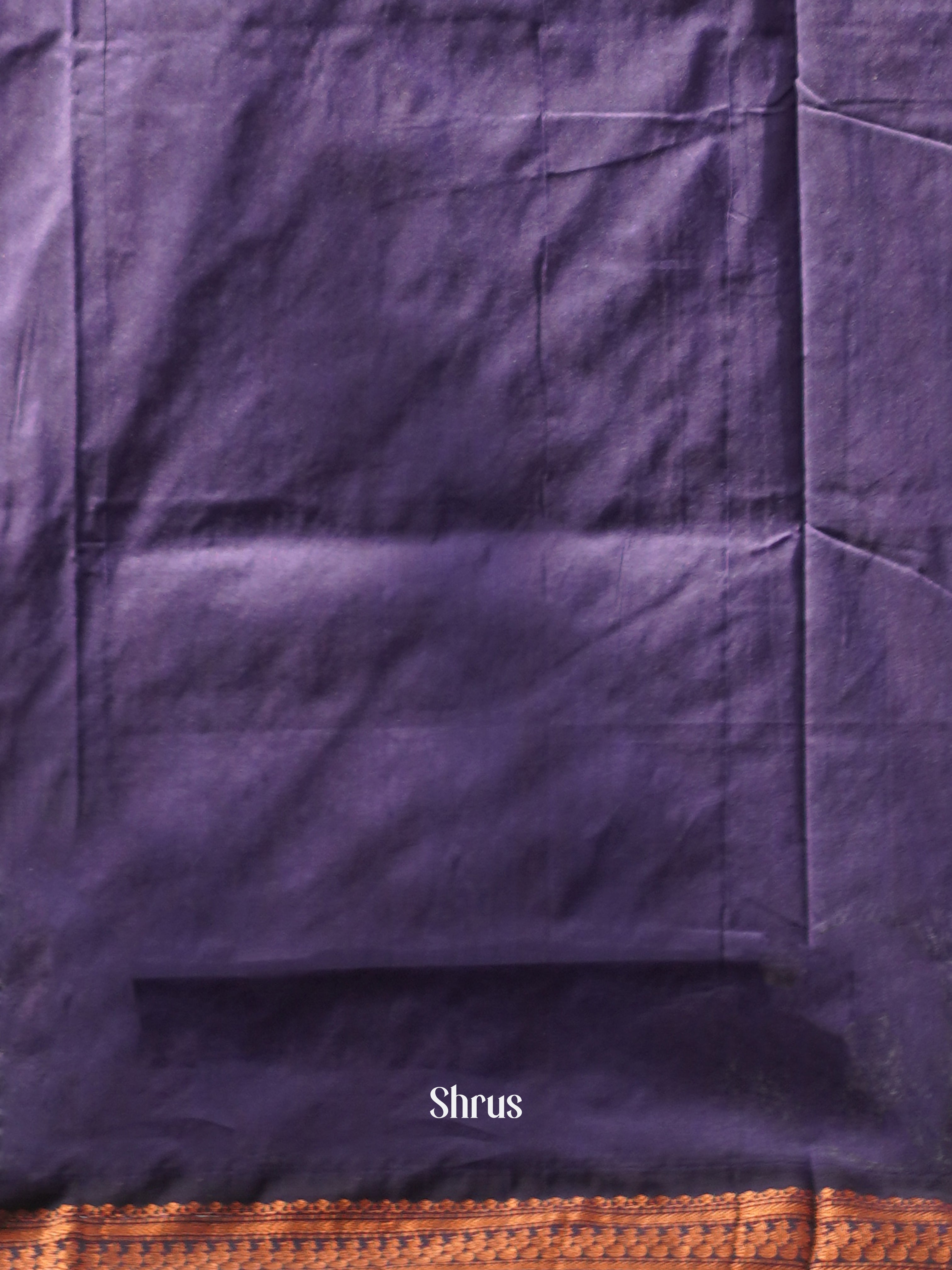 Grey & Purple - Kalyani Cotton Saree